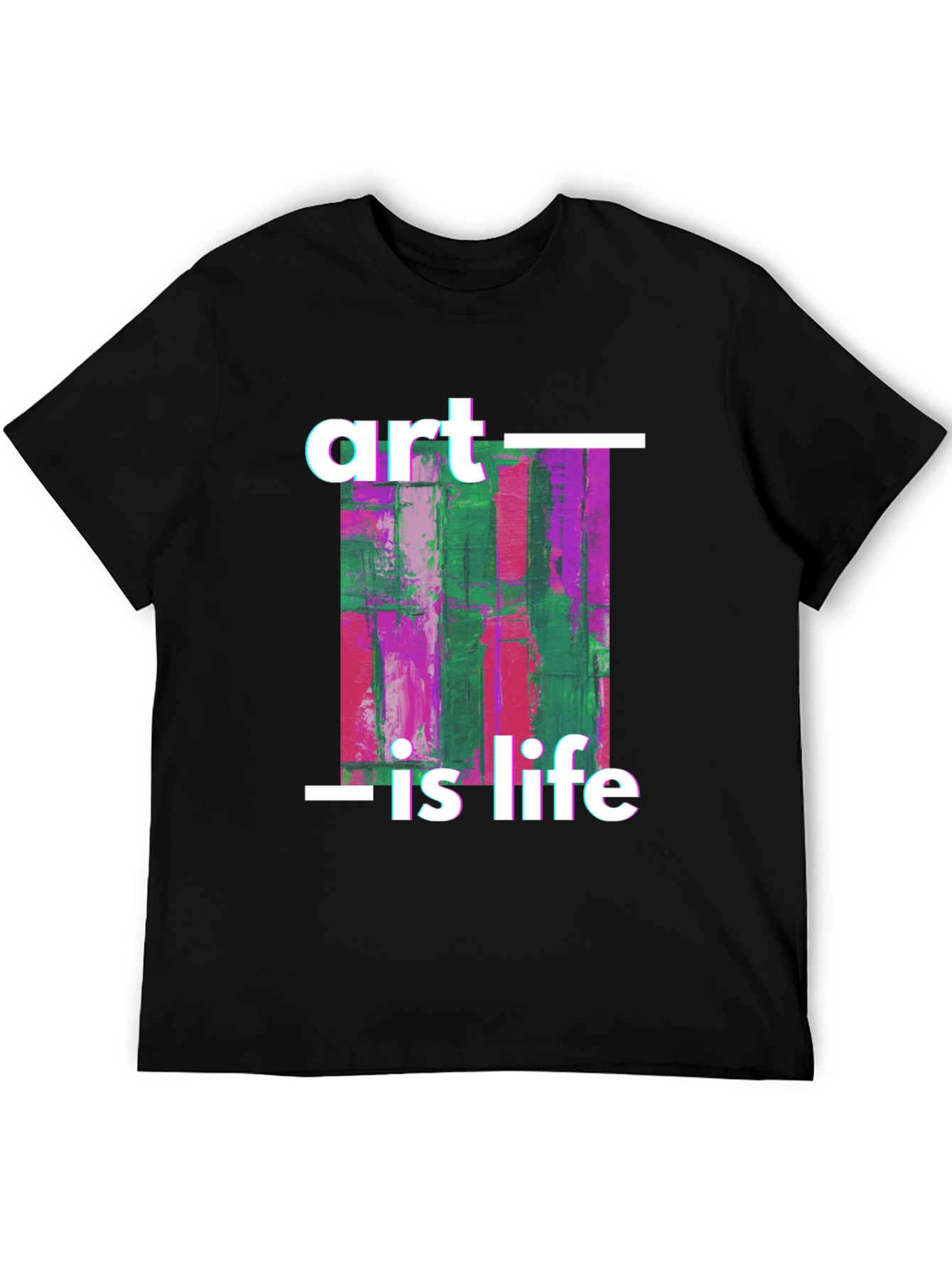 Art is Life Graphic Tee - Black Unisex T-Shirt - 5