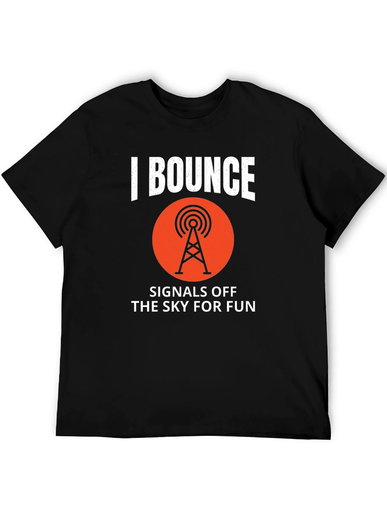 Black Bounce Signals T-Shirt - Amateur Radio Ham Operator Tee view 5