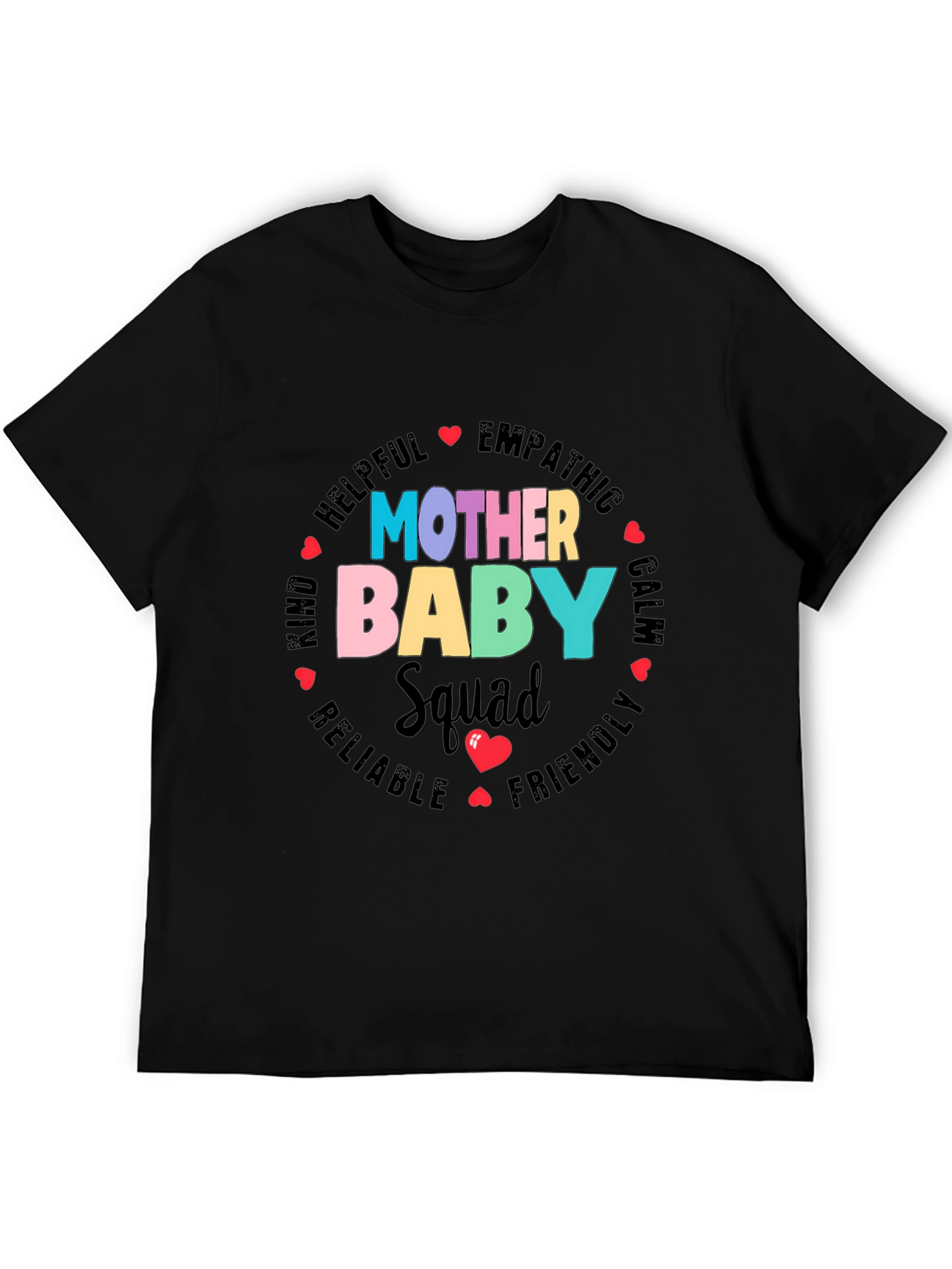 Black Mother Baby Squad Graphic Tee - Soft Cotton Blend view 5