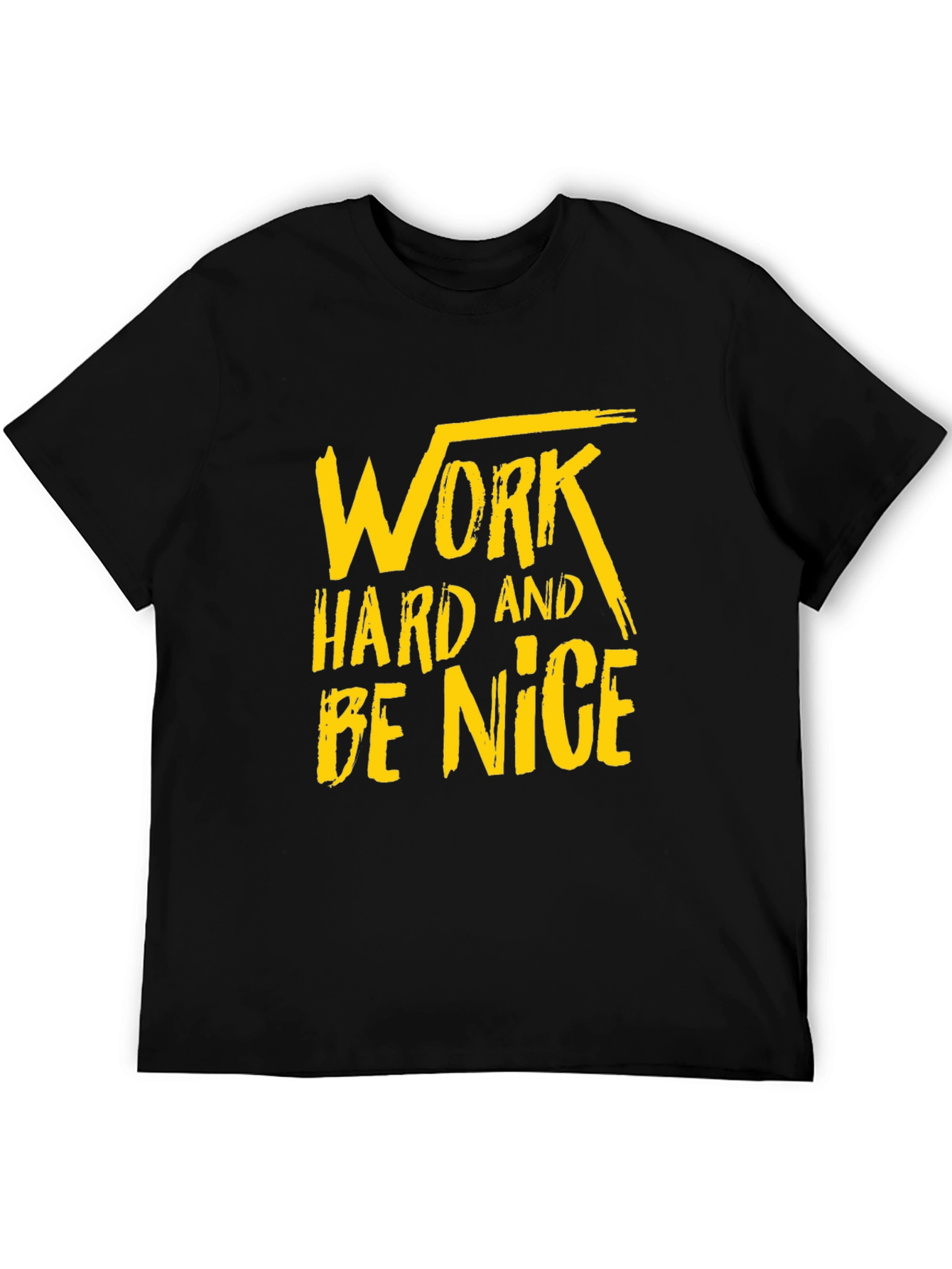 Black Work Hard Be Nice Graphic Tee view 5
