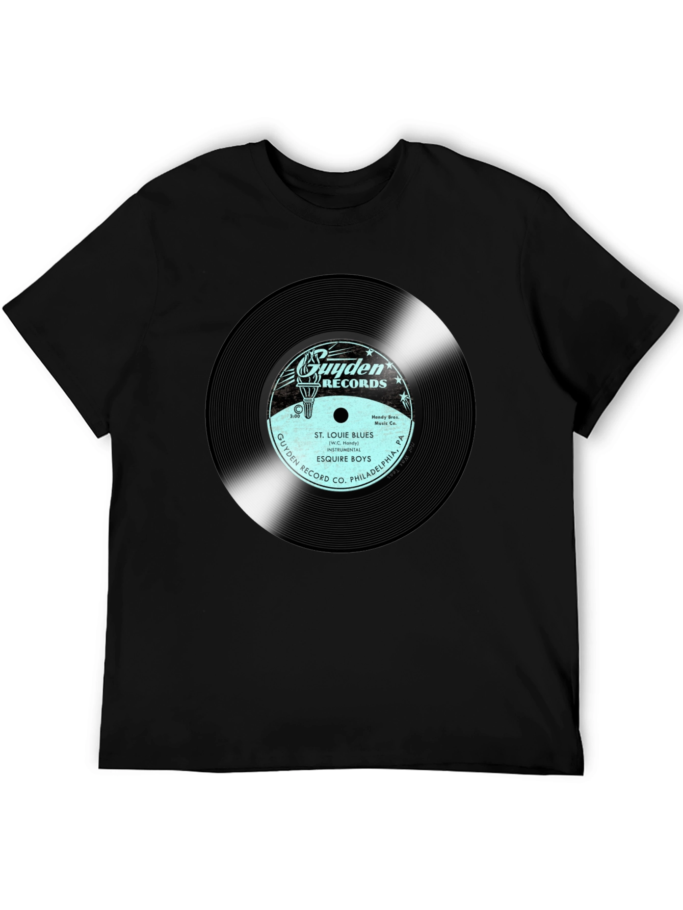Black Guyden Records St. Louie Blues T-Shirt view 5