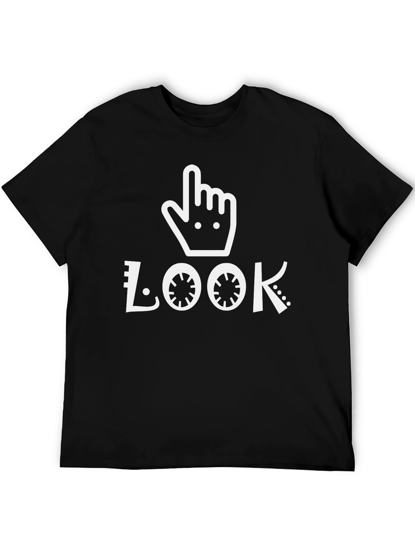 Black Look Pointer Finger Graphic T-Shirt - Unisex view 5