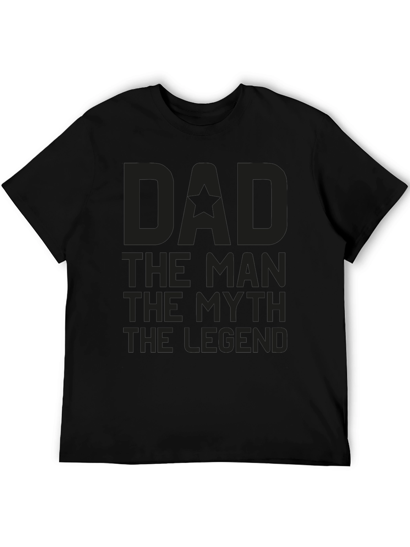 Black Dad The Man The Myth The Legend Graphic Tee view 5