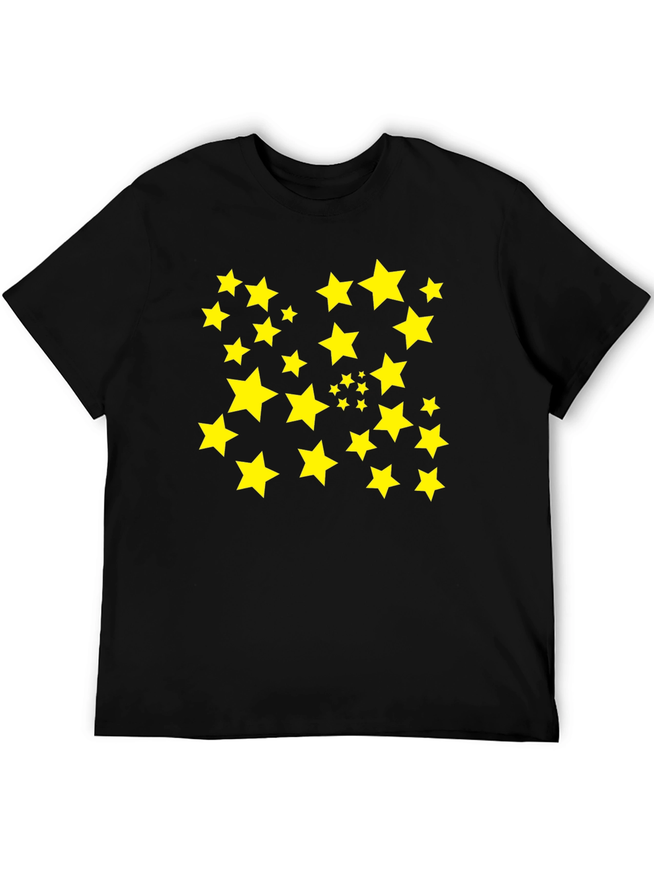 Black Starry Night Black T-Shirt view 5