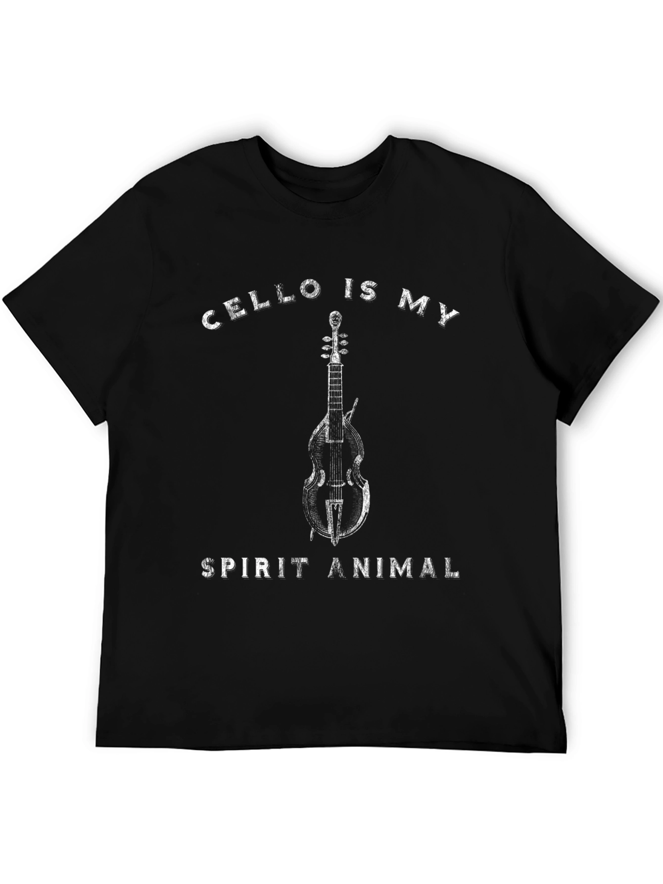 Black Cello Spirit Animal Graphic Tee - Black view 5