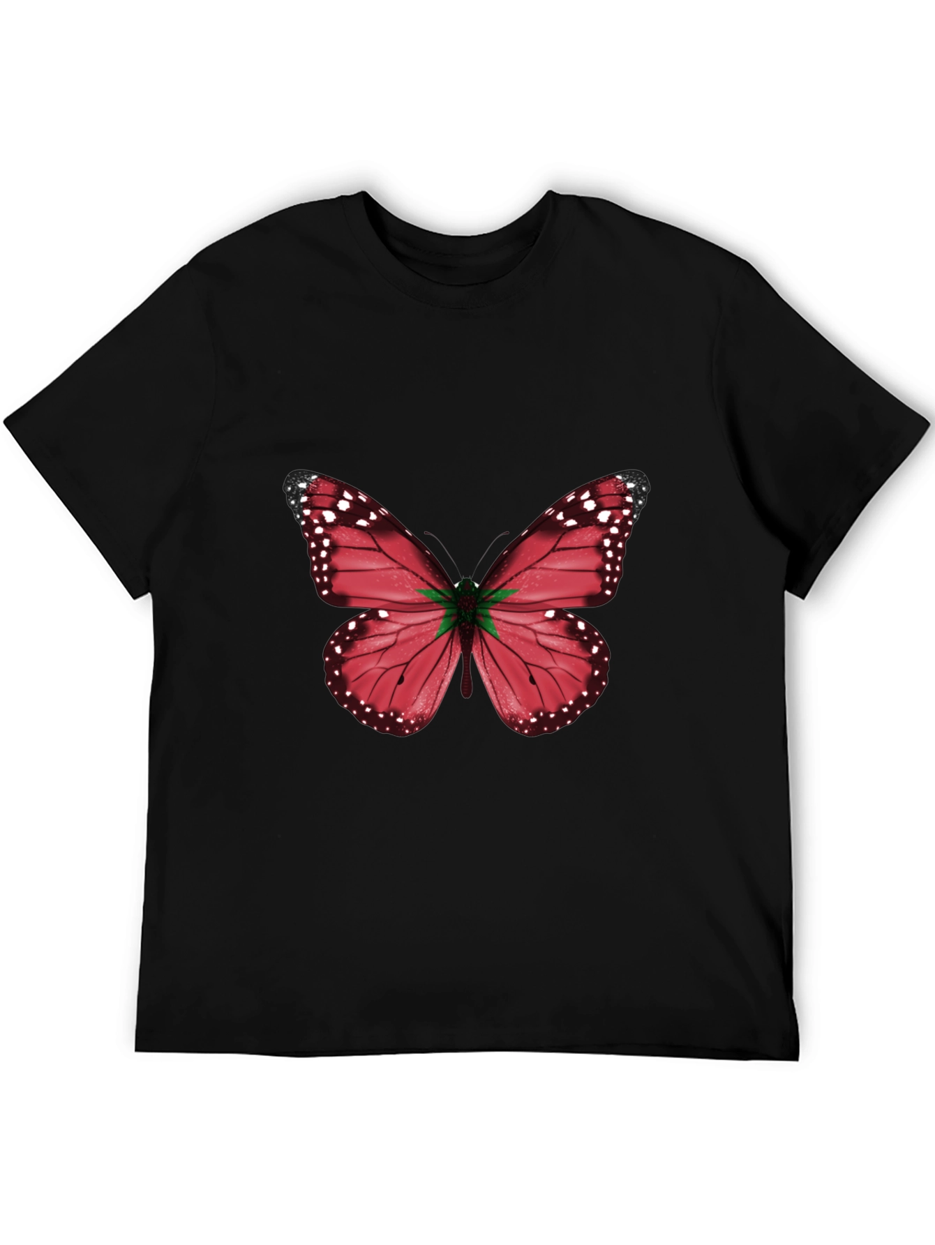 Black Butterfly Graphic Tee - Modern Casual Style view 5