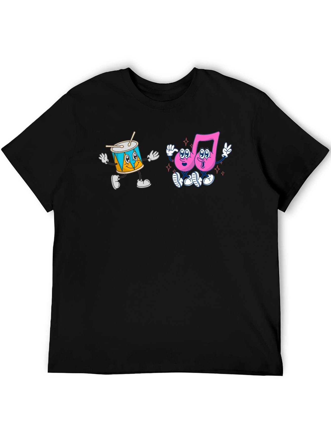 Black Cartoon Musical T-Shirt view 5