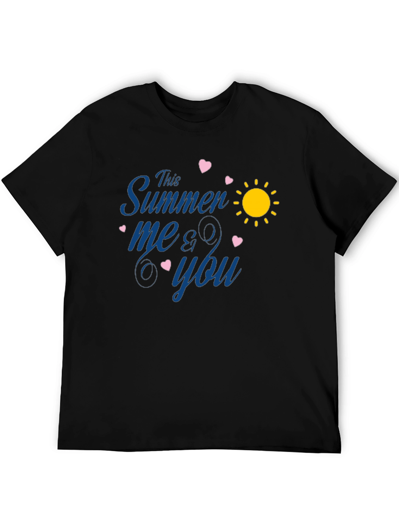 Black This Summer Me & You Black Graphic T-Shirt view 5