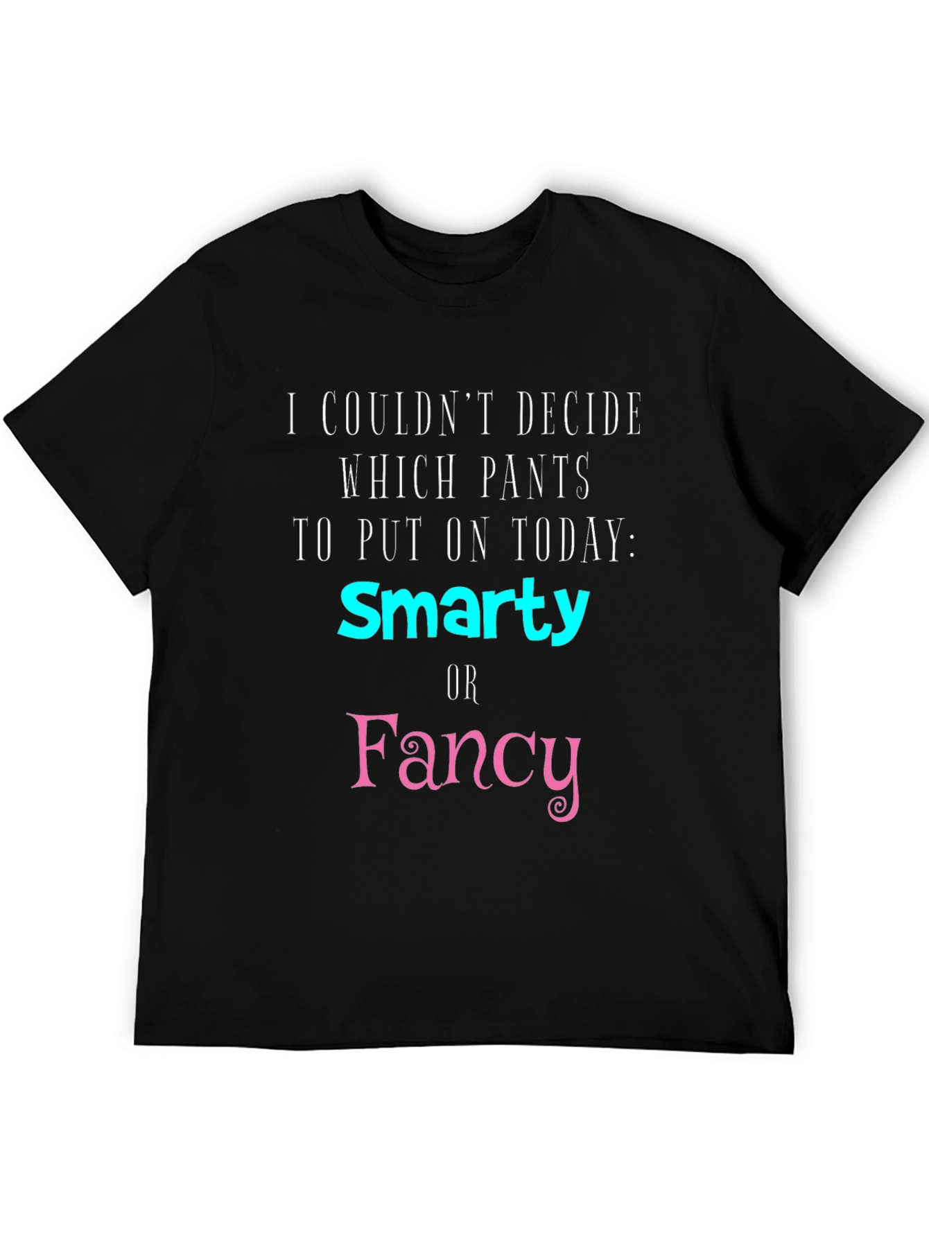 Black Smarty or Fancy Graphic T-Shirt view 5