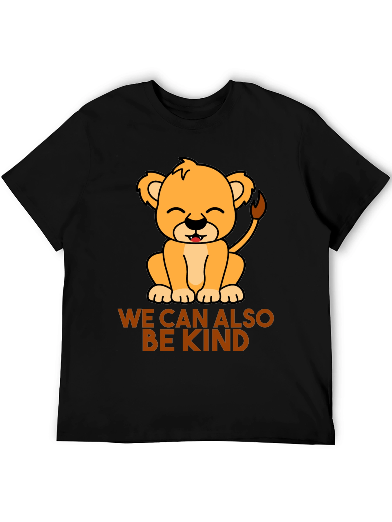 Black Kind Lion Tee - Be Kind T-Shirt view 5