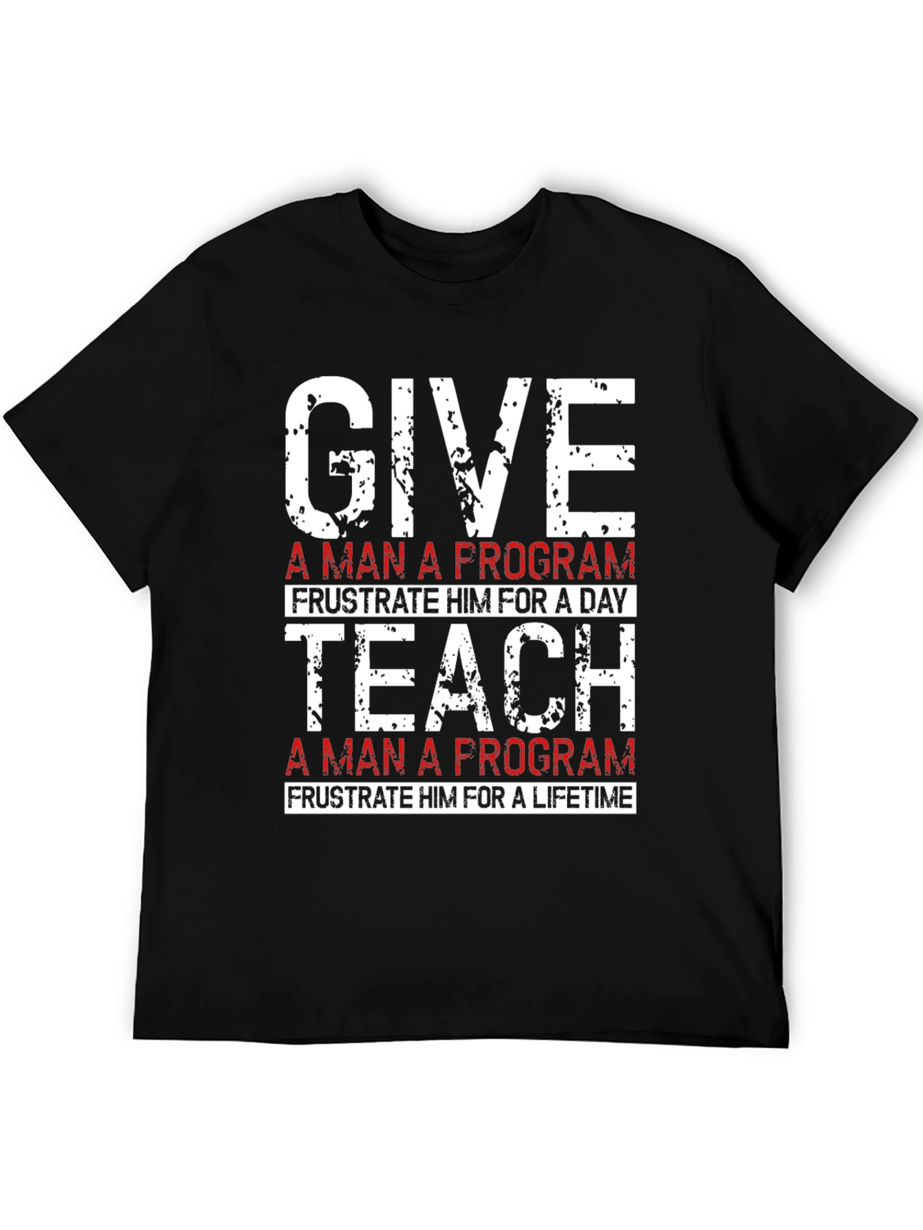 Black Give/Teach a Program T-Shirt view 5