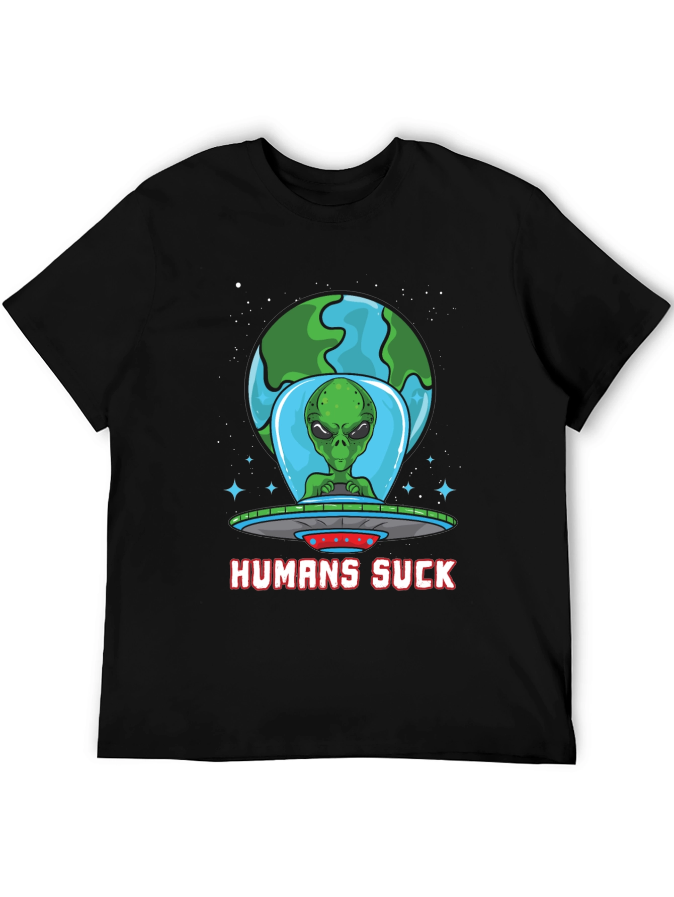 Humans Suck Alien Graphic Tee - 5