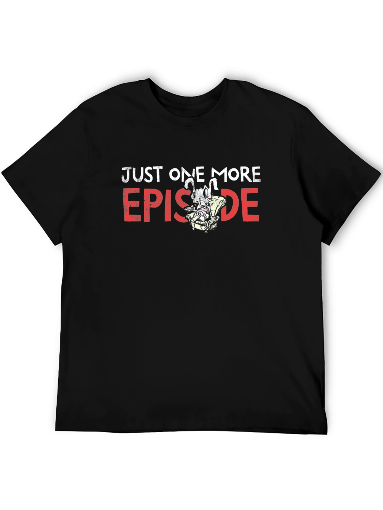 Just One More Episode Graphic Tee - Black - 5
