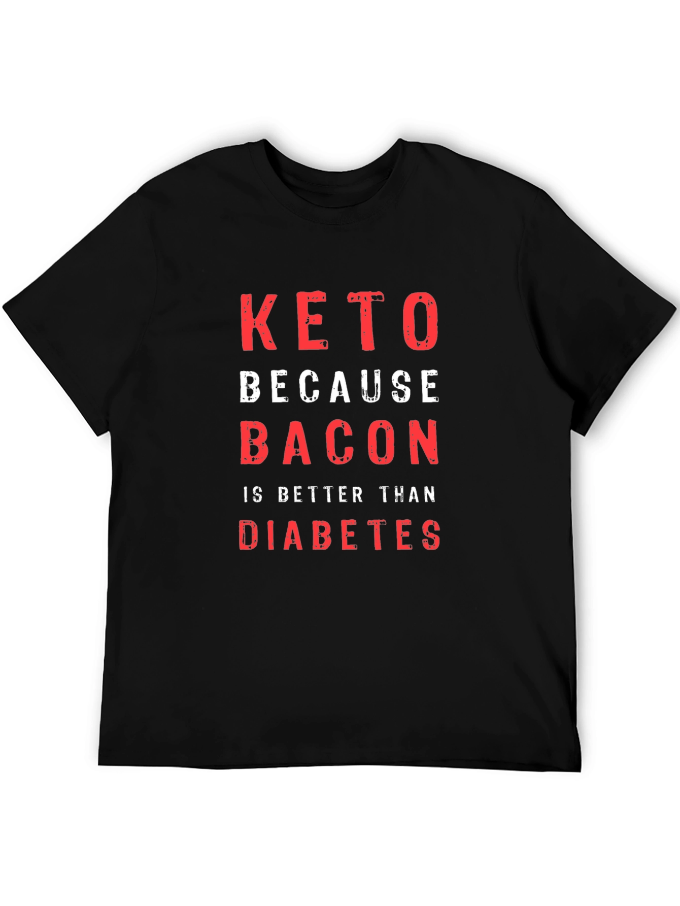 Black Keto Because Bacon is Better T-Shirt view 5