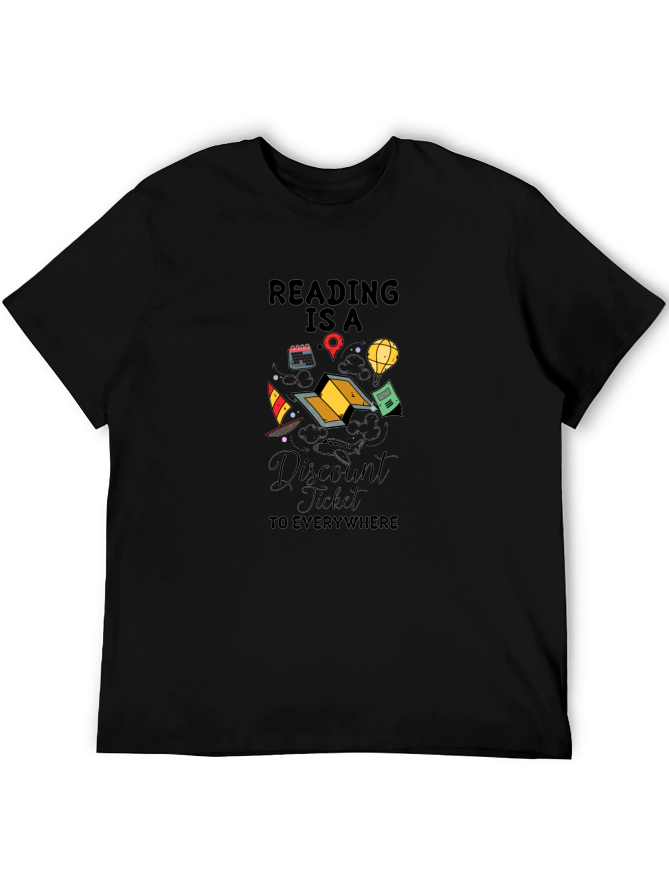Black Reading is a Discount Ticket T-Shirt view 5