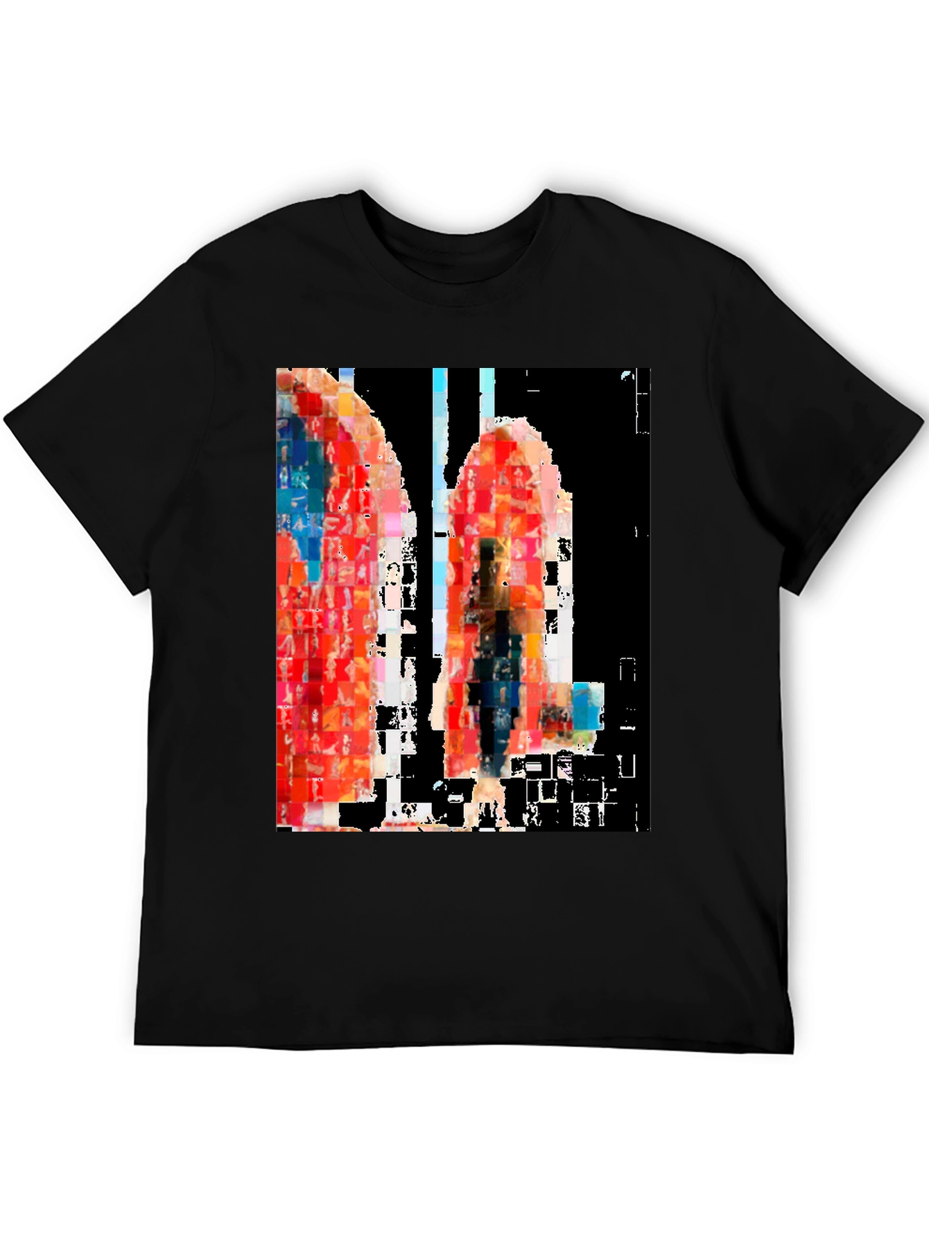 Abstract Art Black T-Shirt - 5