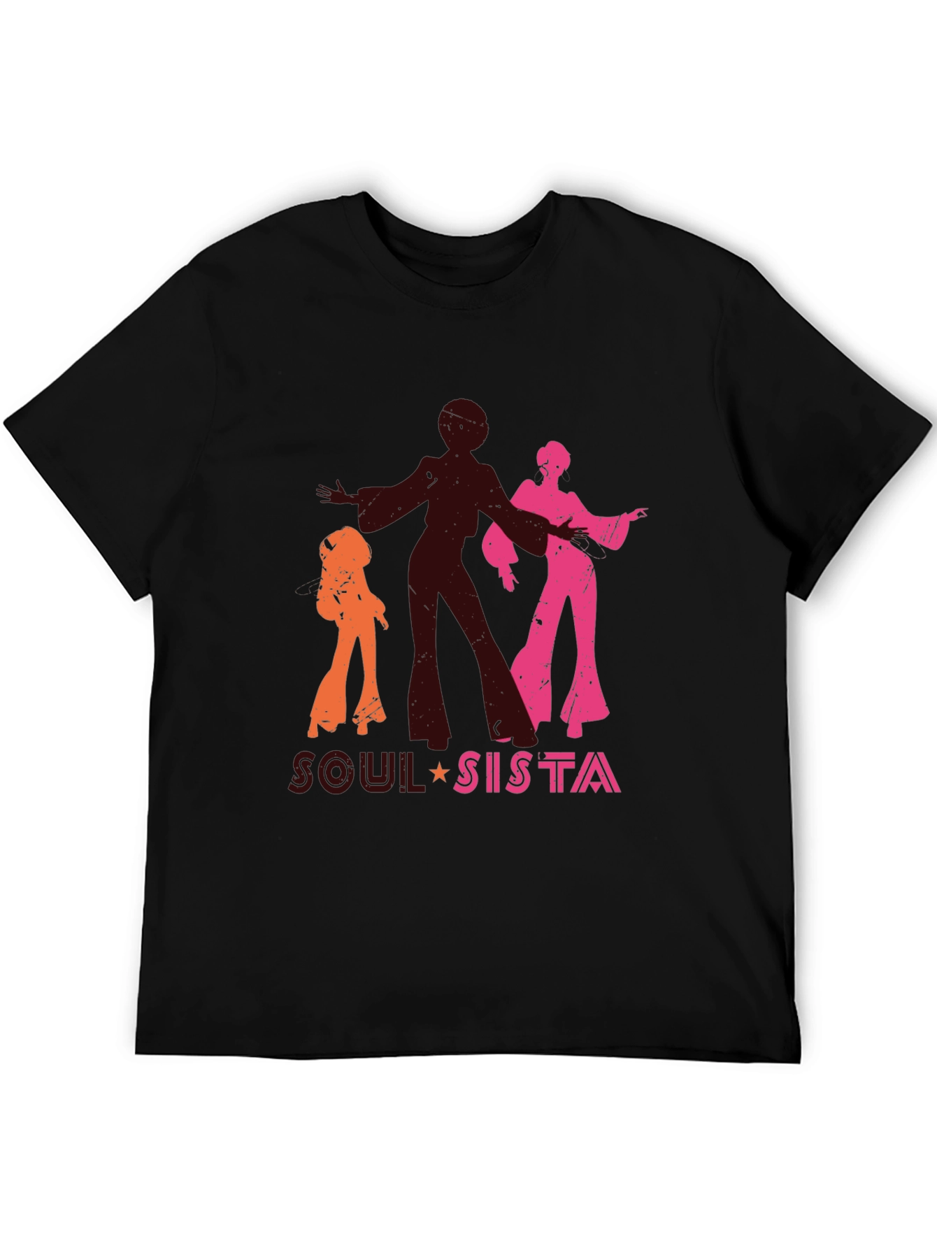 Black Soul Sista Black Graphic Tee view 5
