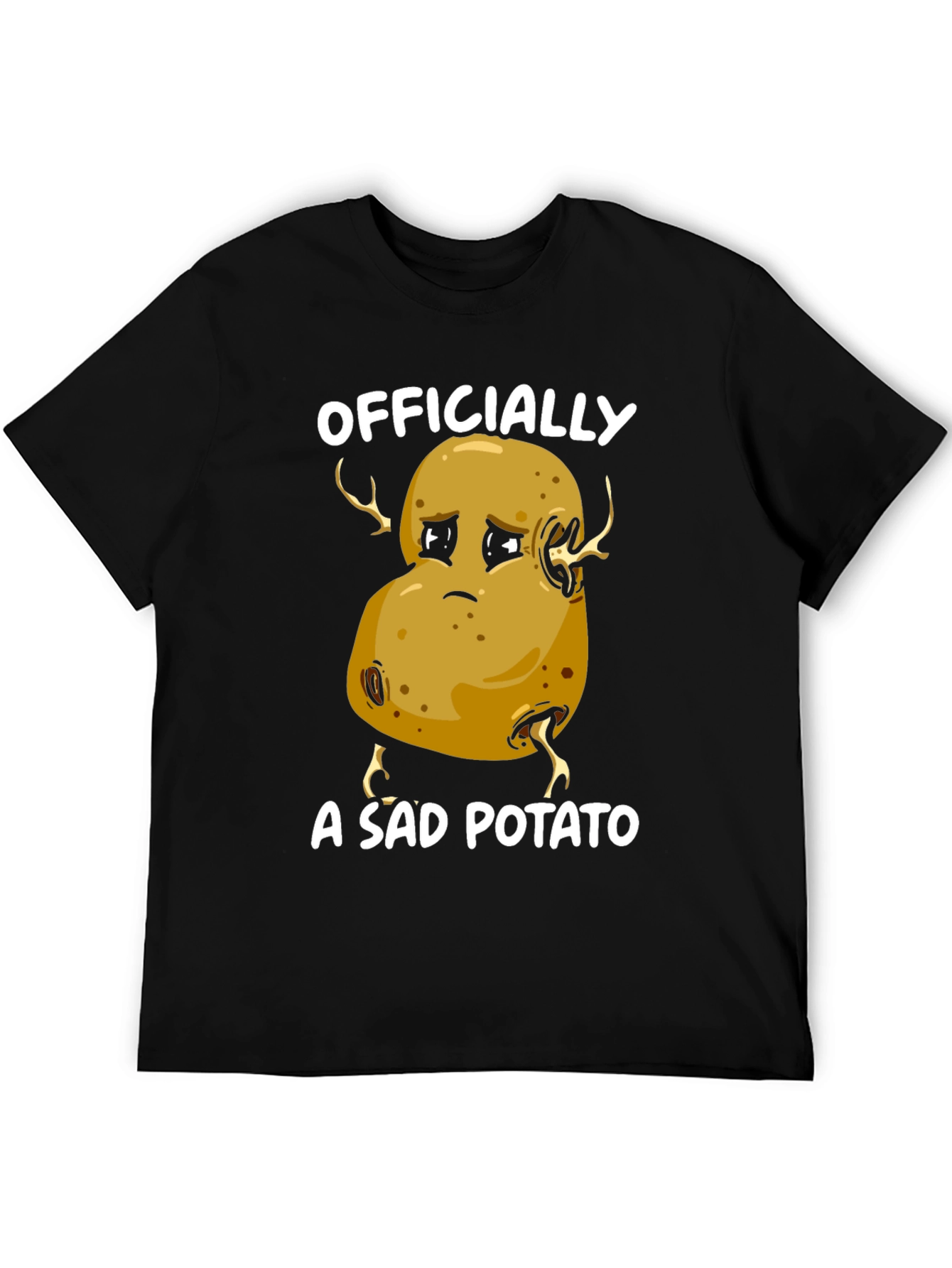 Black Sad Potato Graphic T-Shirt - Funny Unisex Tee view 5