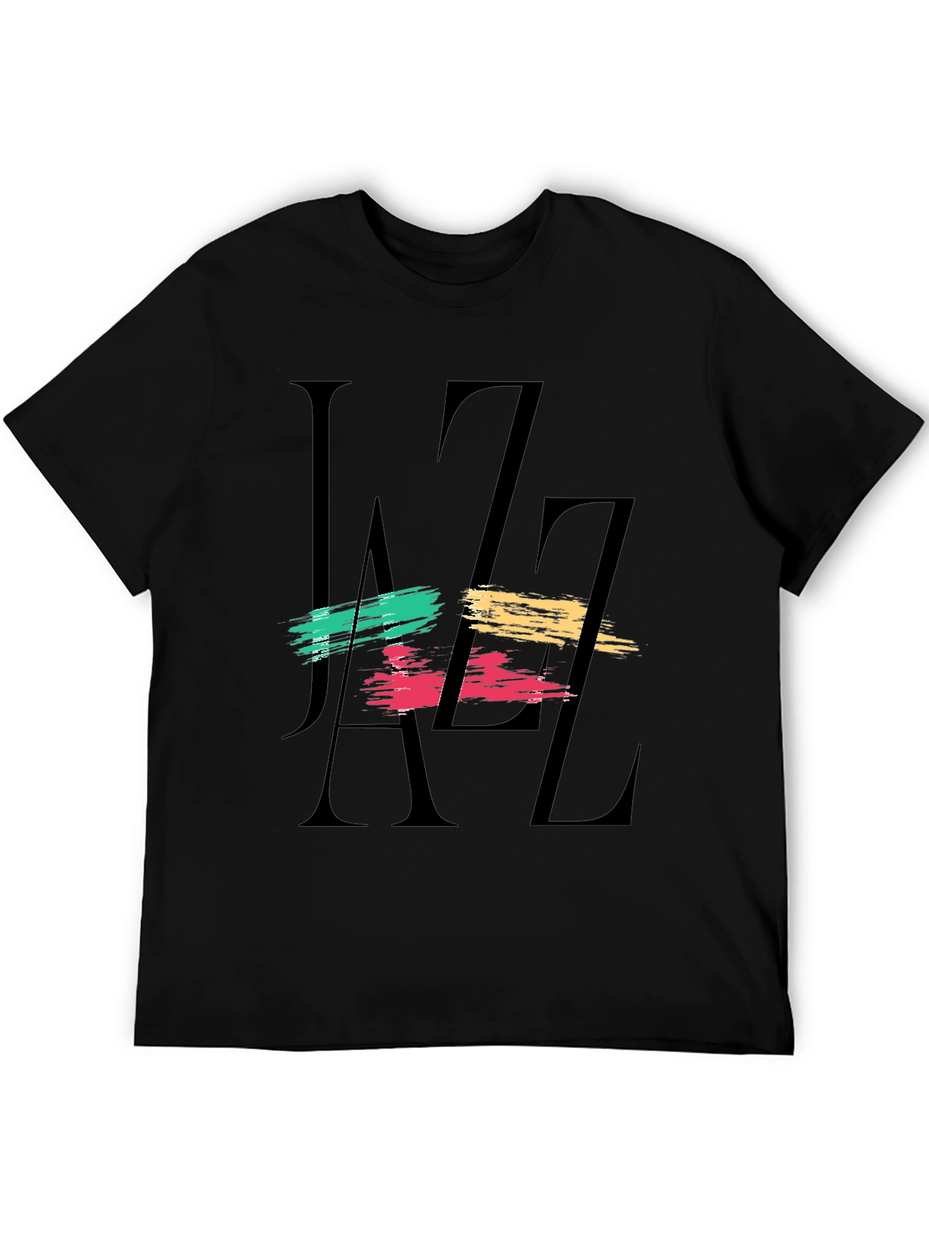 Black Jazz Graphic Black T-Shirt view 5