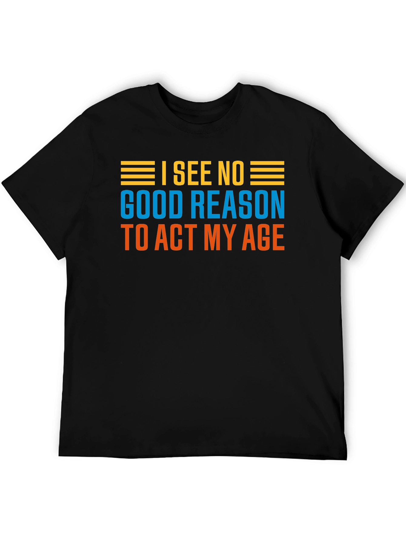 Black Funny "I See No Good Reason" Graphic Tee view 5