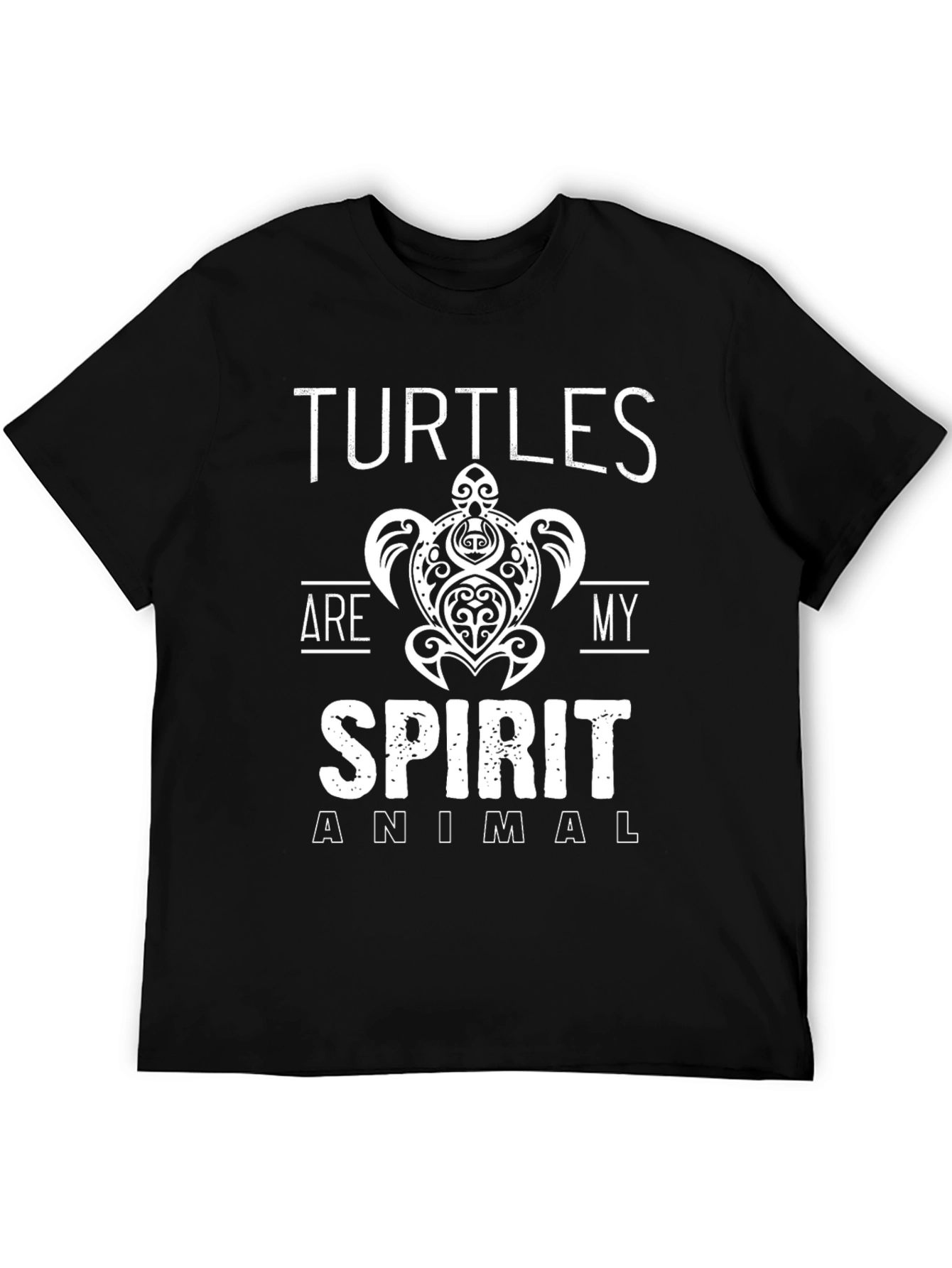 Black Turtle Spirit Animal Graphic Tee - Soft Cotton Blend view 5