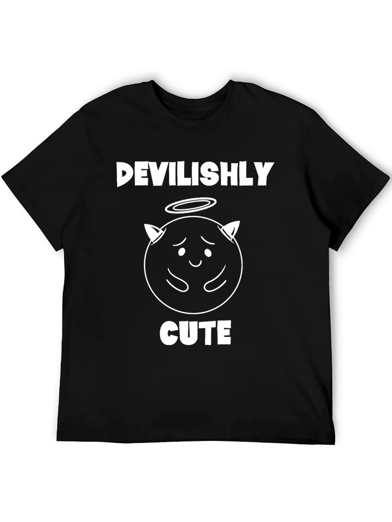 Black Devilishly Cute Graphic T-Shirt view 5