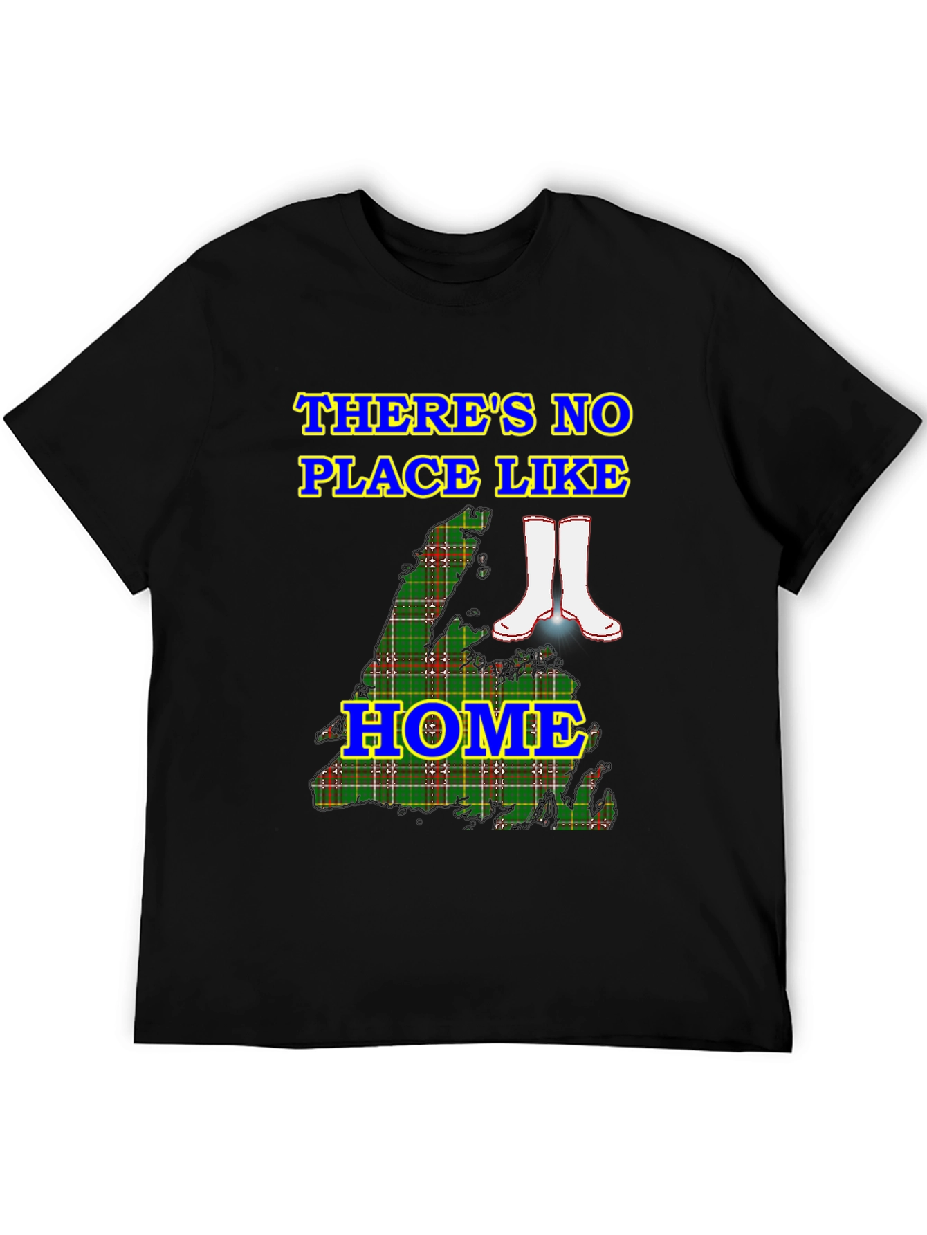 Black There's No Place Like Home T-Shirt view 5