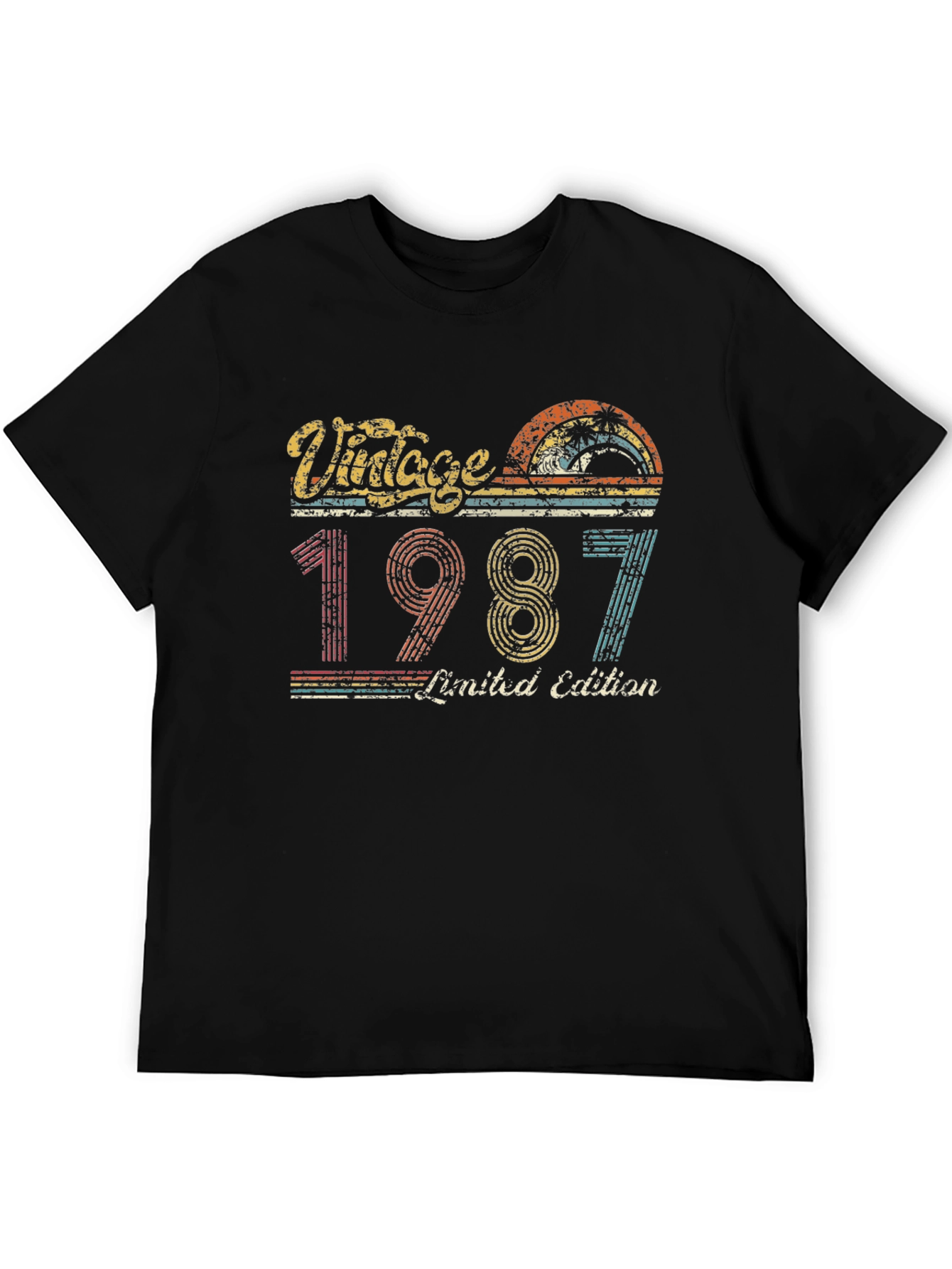 Black Vintage 1987 Limited Edition Graphic T-Shirt view 5