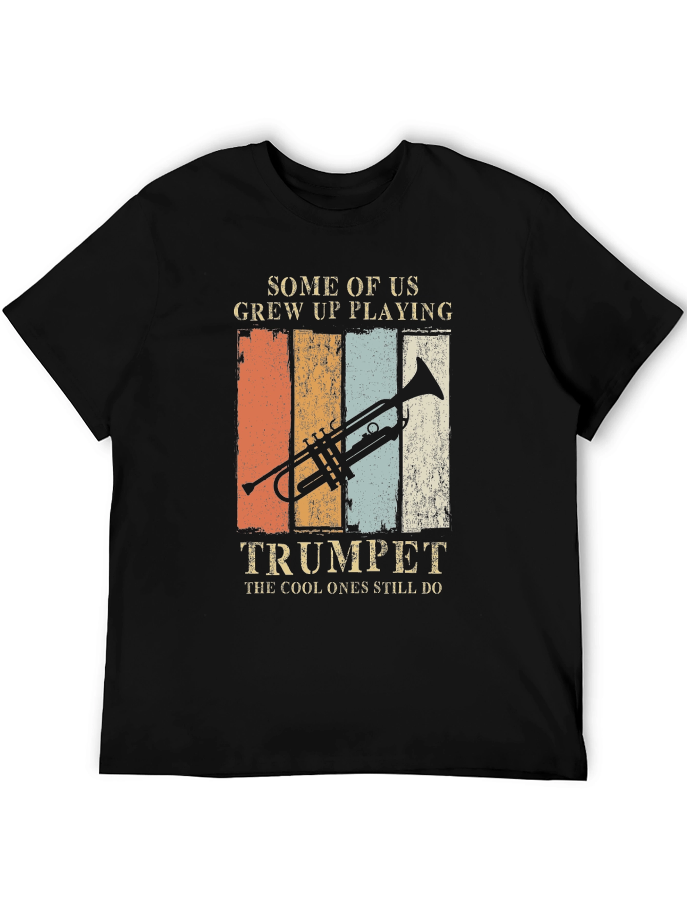 Black Trumpet Player T-Shirt - Cool Ones Still Do! view 5