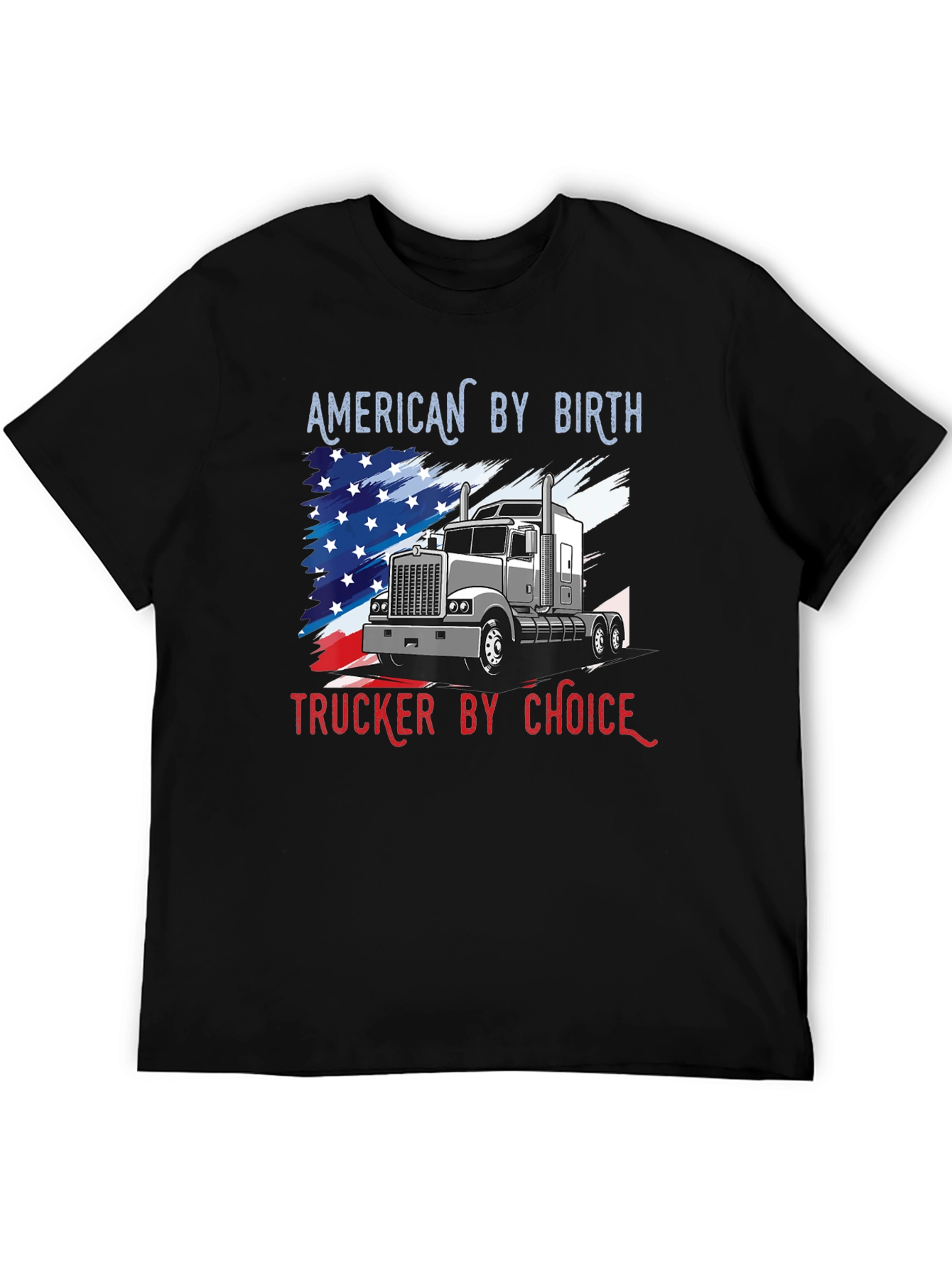 Black American Trucker T-Shirt: Patriot's Choice view 5