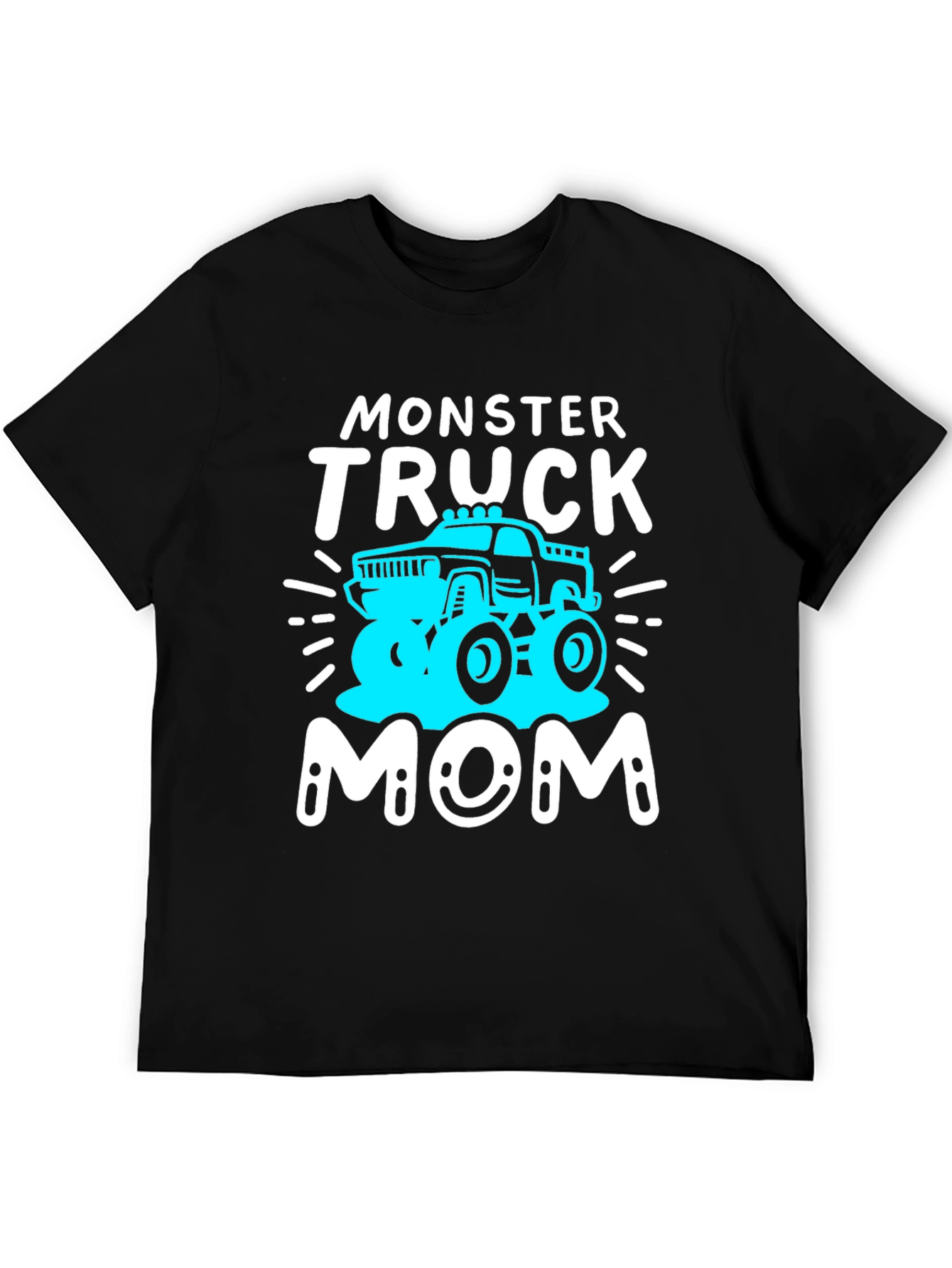 Black Monster Truck Mom T-Shirt view 5