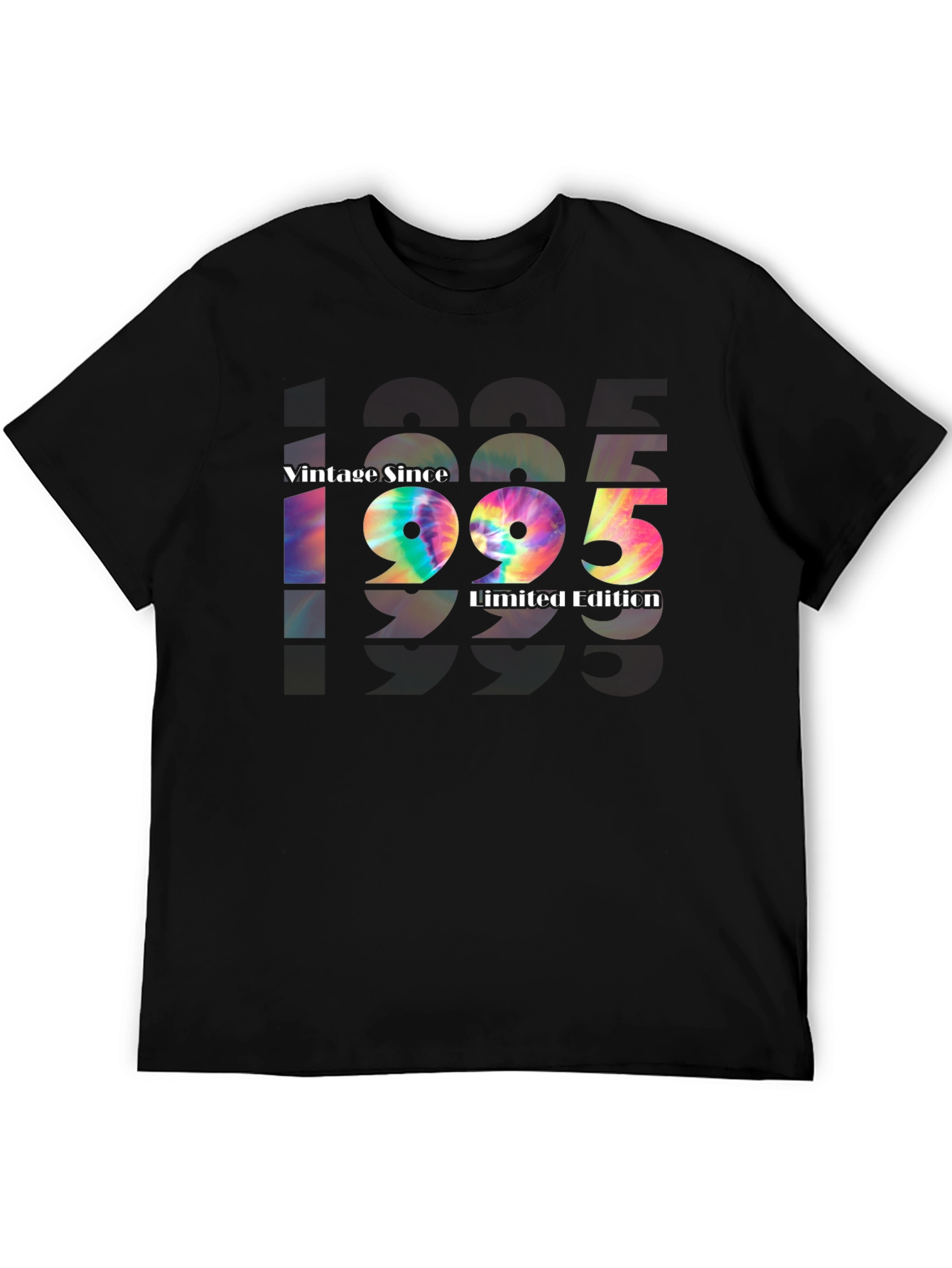 Black Vintage Since 1995 Limited Edition Tie-Dye T-Shirt view 5