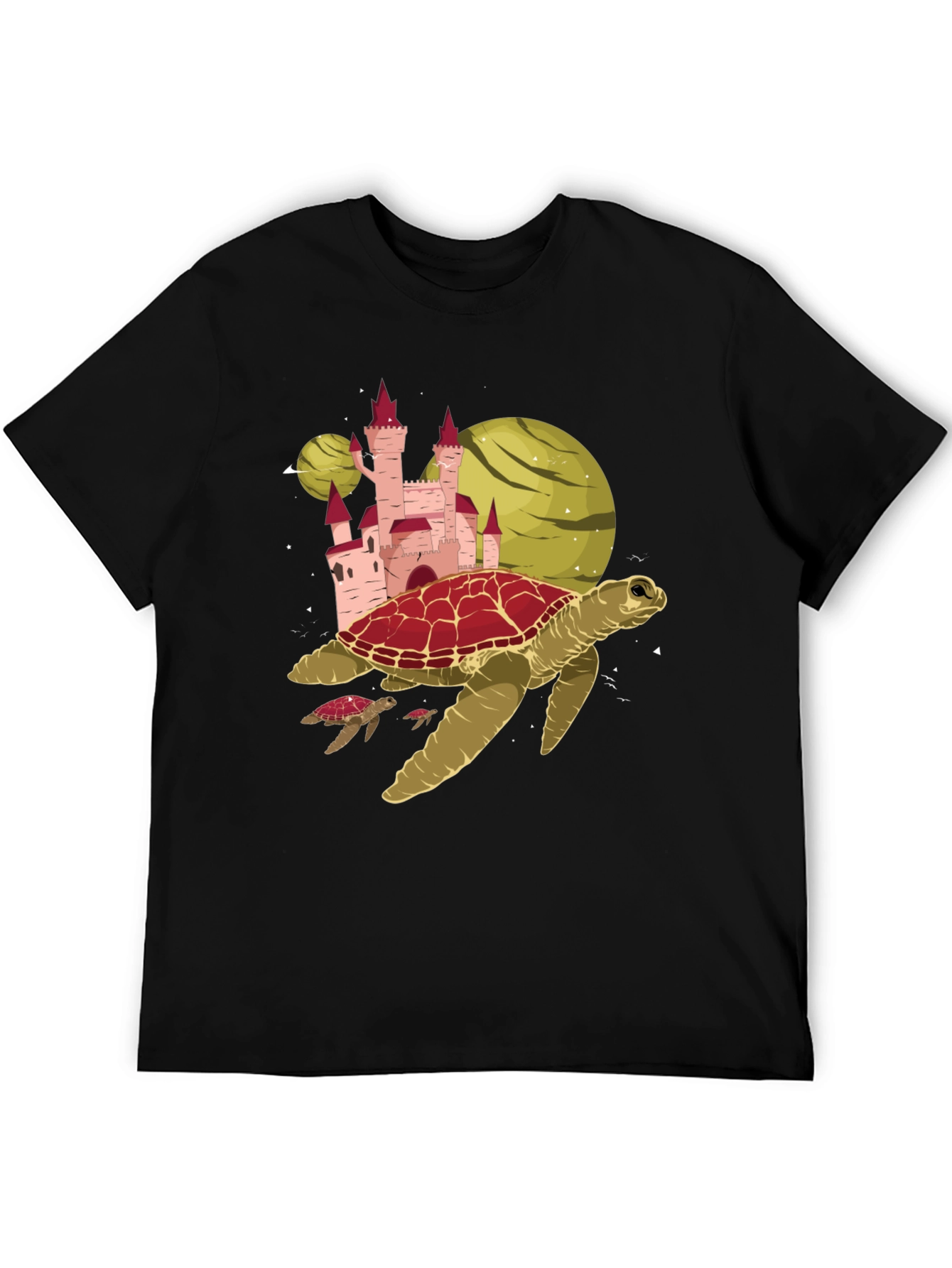 Black Turtle Planet Castle Black Tee view 5