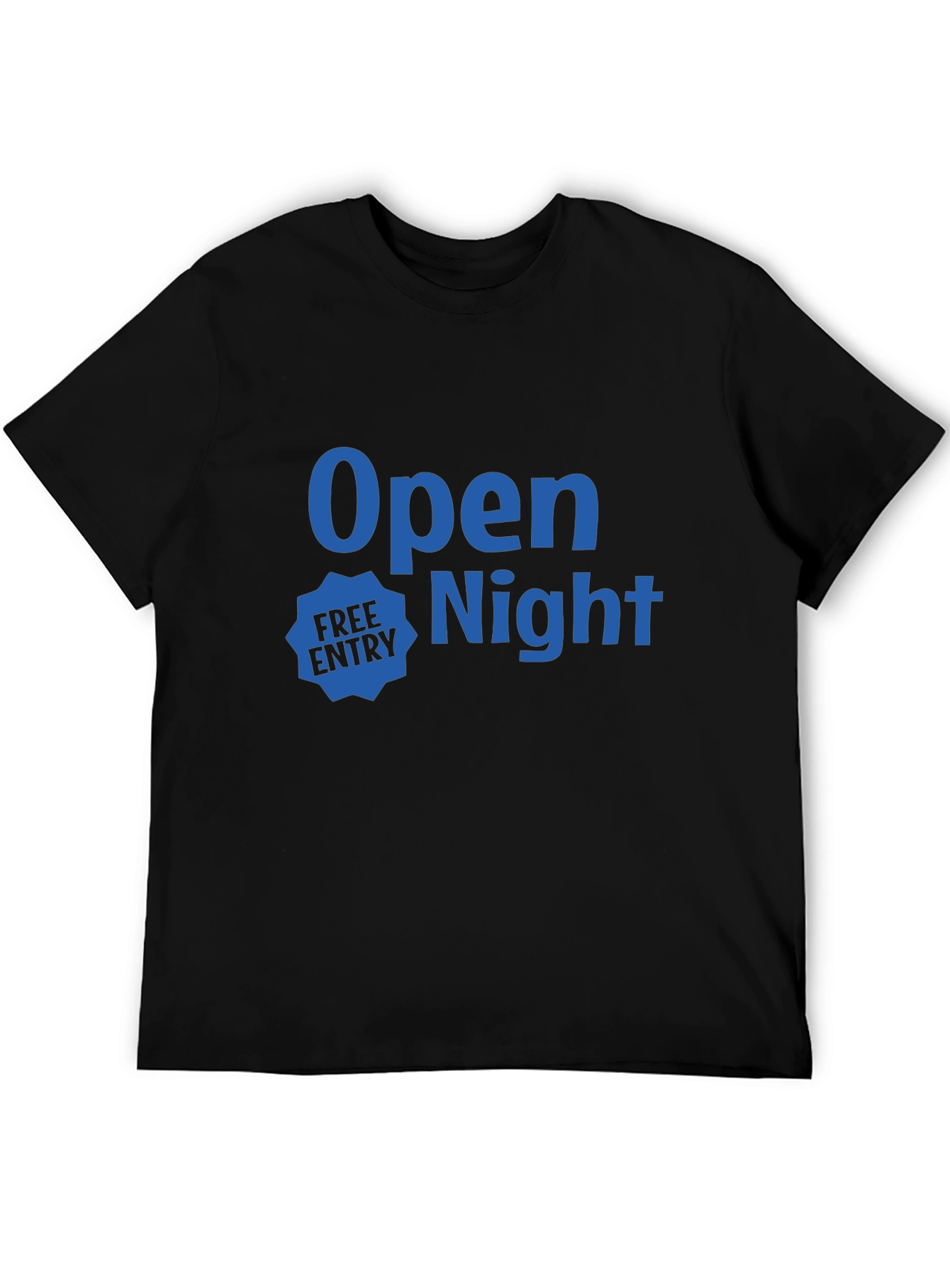 Black Open Night Black T-Shirt - Free Entry! view 5