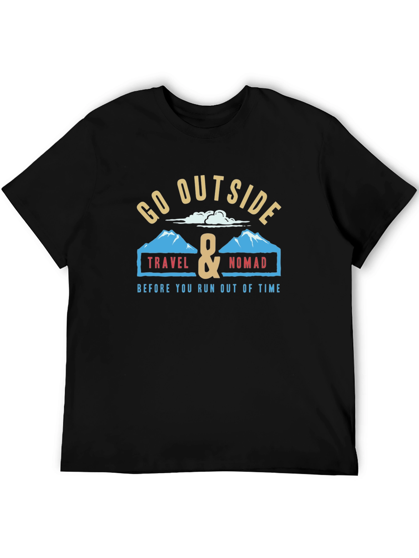 Go Outside Graphic Tee - Travel & Nomad Adventure Shirt - 5