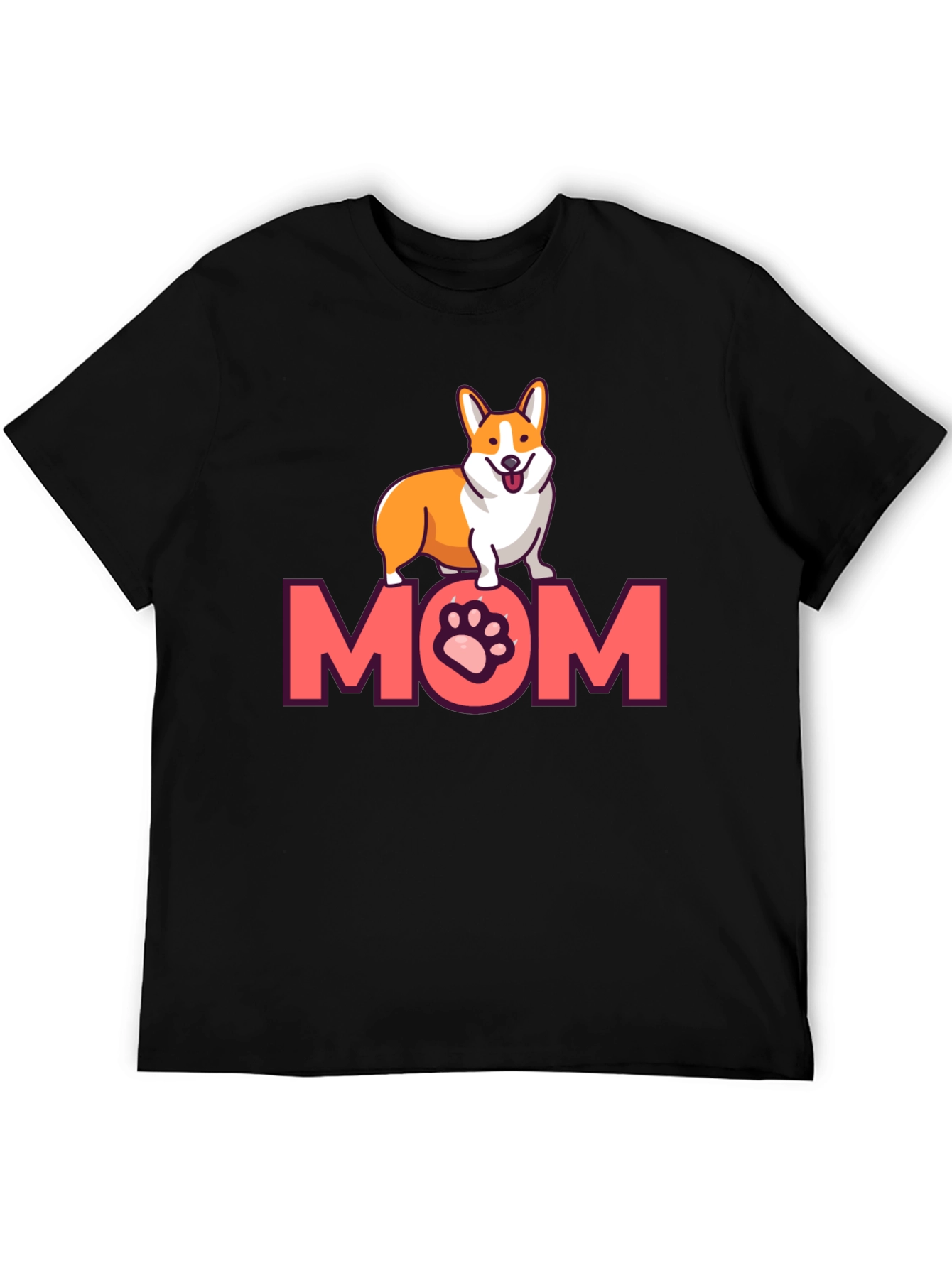 Black Corgi Mom T-Shirt - Cute Dog Lover Tee view 5