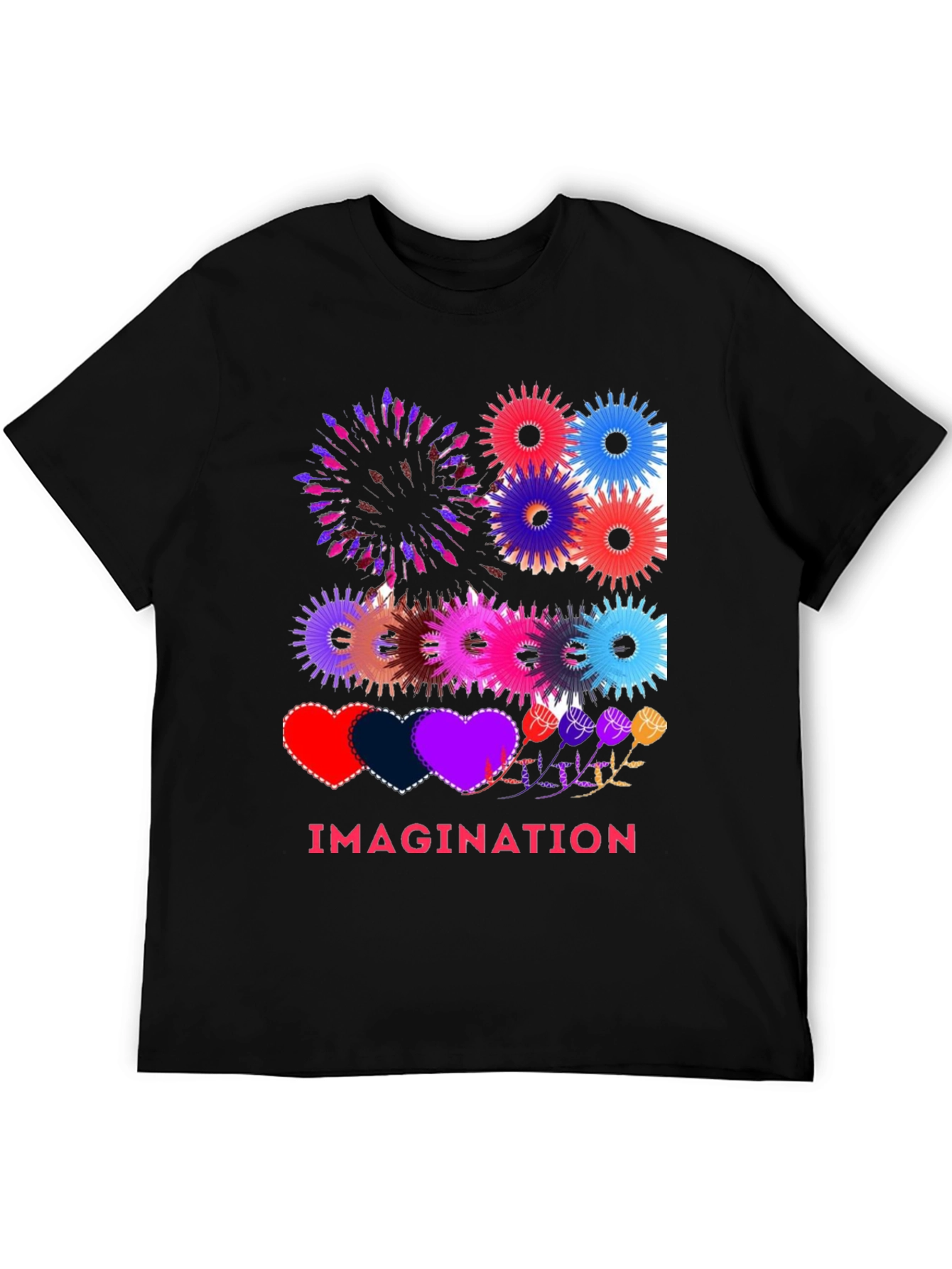 Black Imagination Graphic T-Shirt view 5