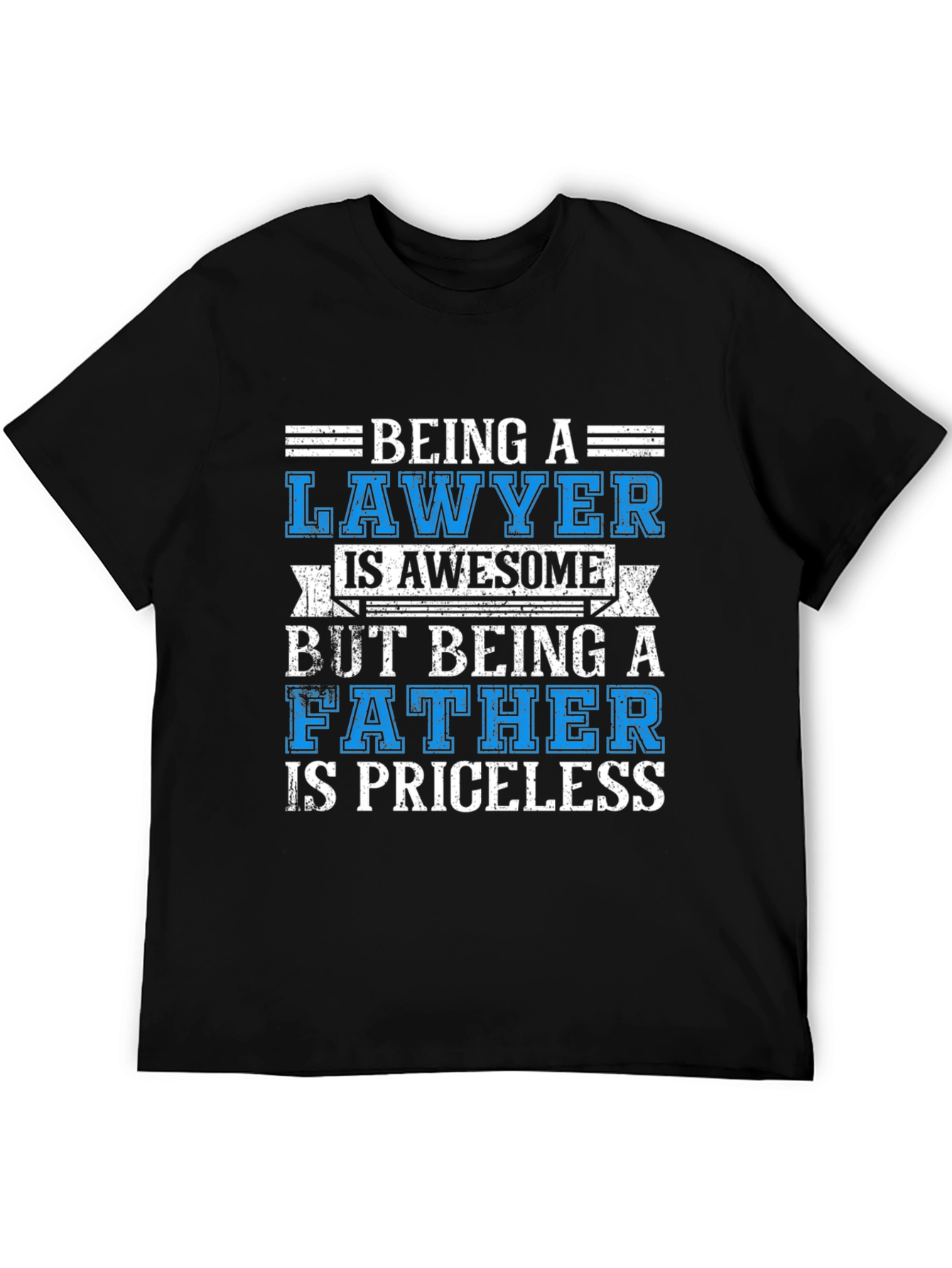 Black Lawyer Father T-Shirt: Awesome & Priceless! view 5