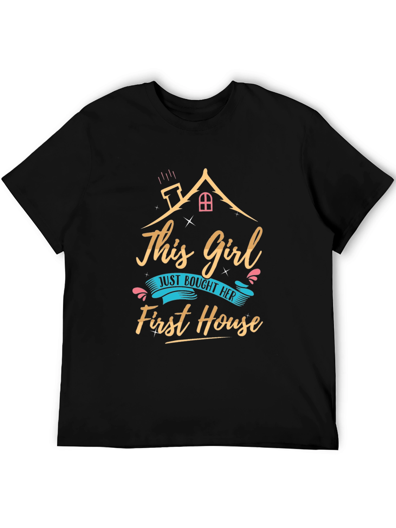 Black New Homeowner T-Shirt - This Girl Bought First House view 5