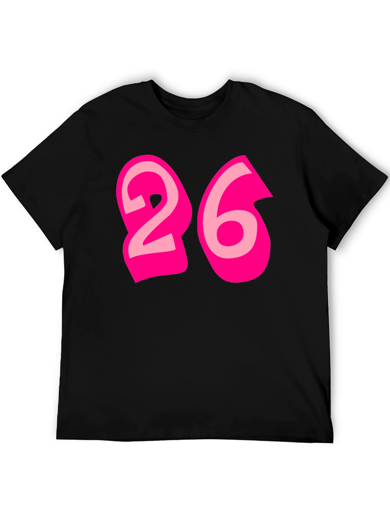 Black Bold 26 Graphic Tee - Black Cotton Blend view 5
