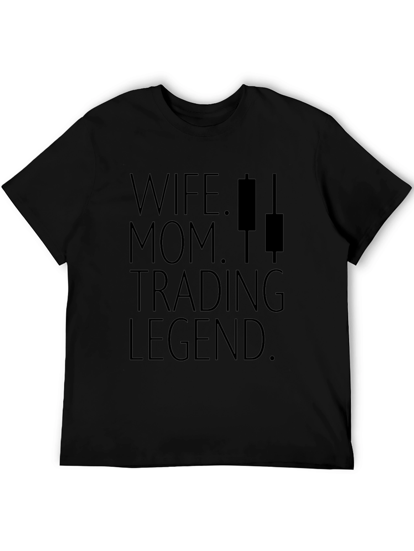 Black Wife Mom Trading Legend Graphic Tee - Black view 5