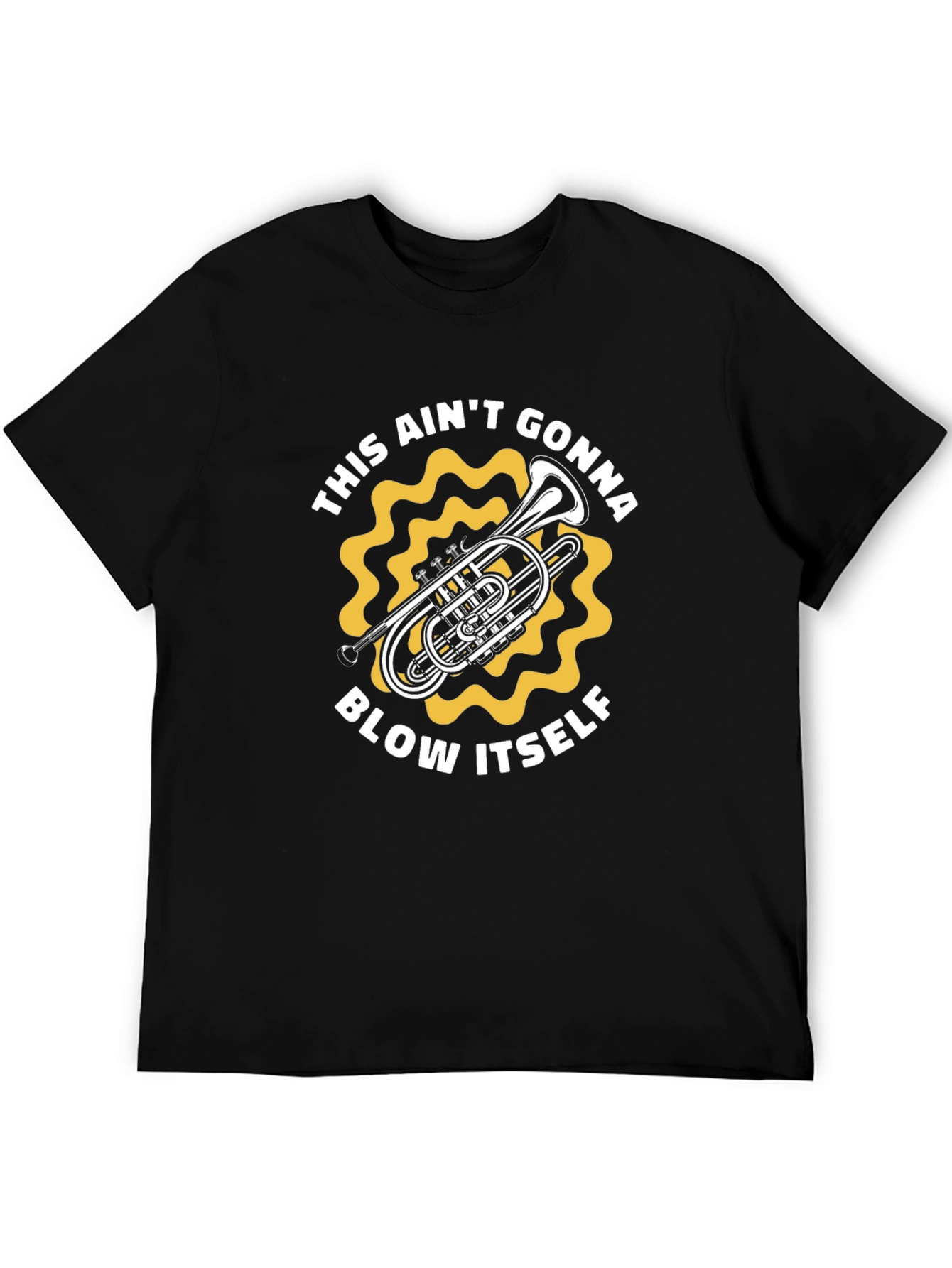 Black Funny Music T-Shirt - This Ain't Gonna Blow Itself view 5
