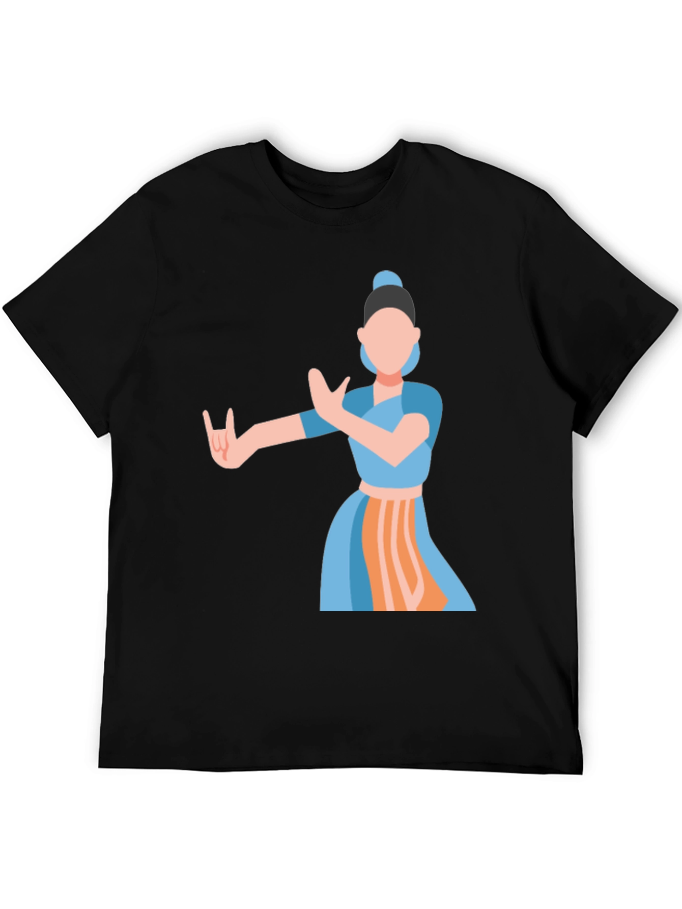 Indian Dance Graphic Tee - Classic Black - 5