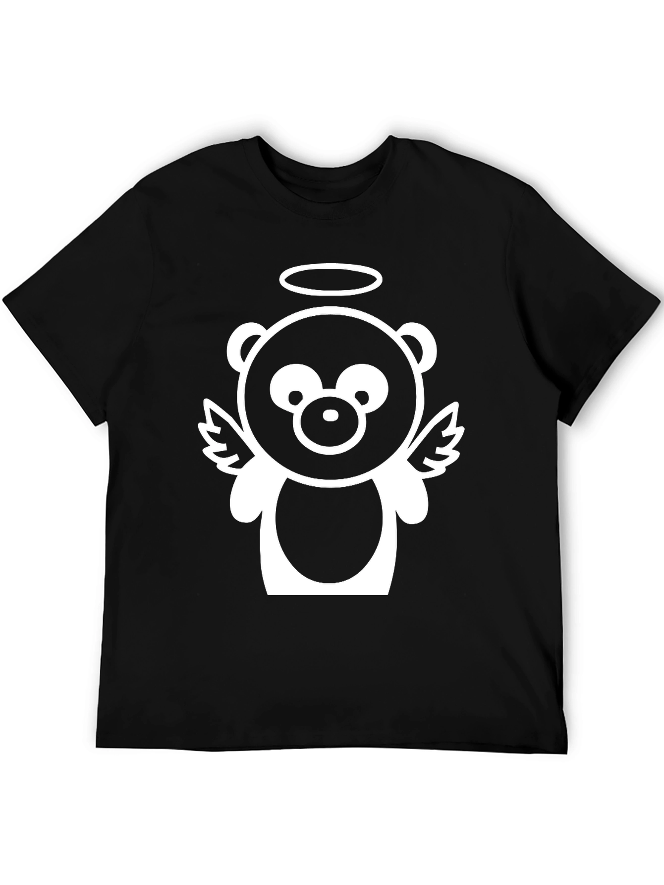Black Angel Bear Graphic T-Shirt view 5