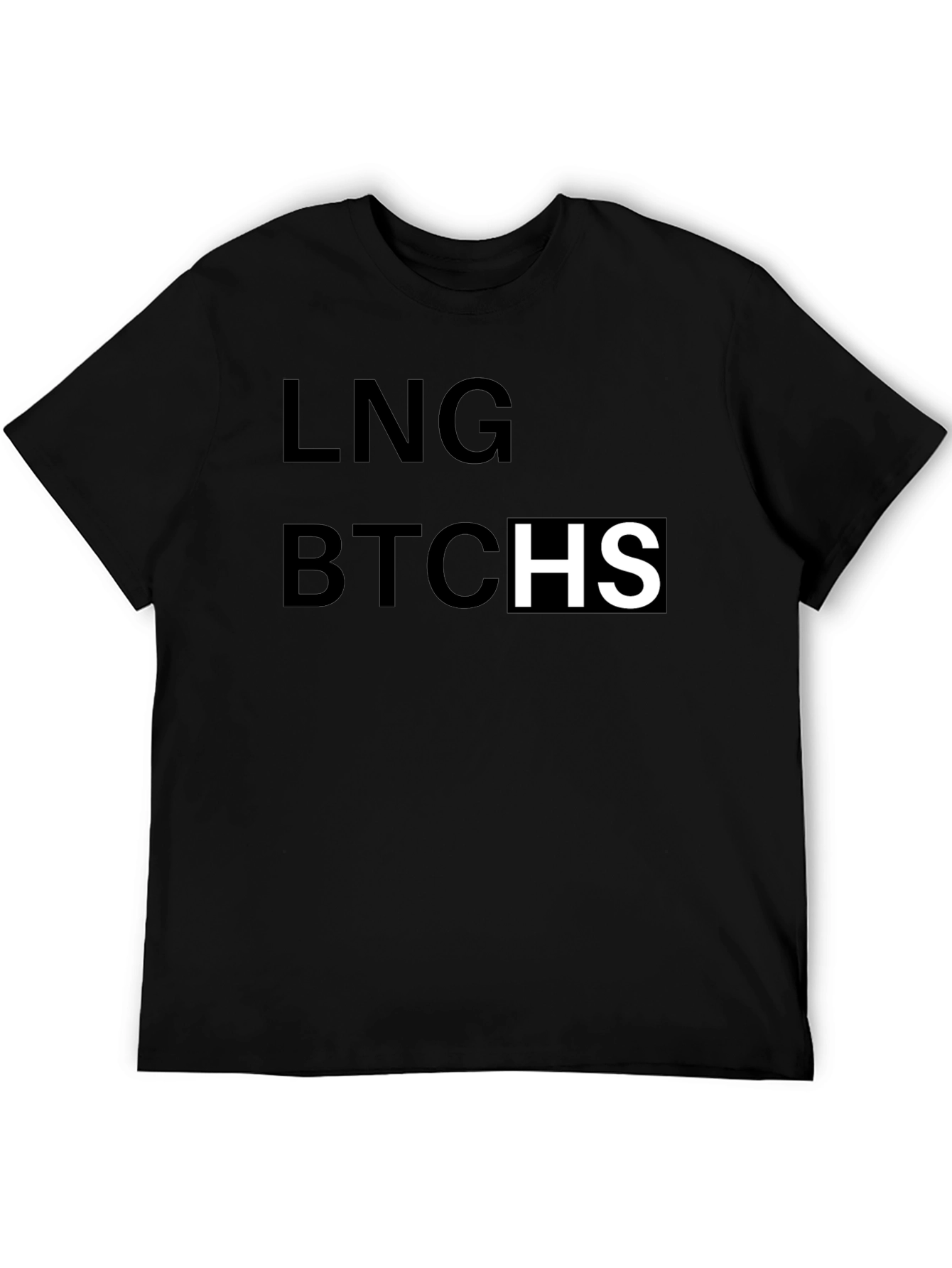 Black LNG BTCHS Graphic T-Shirt - Bold Statement Tee view 5