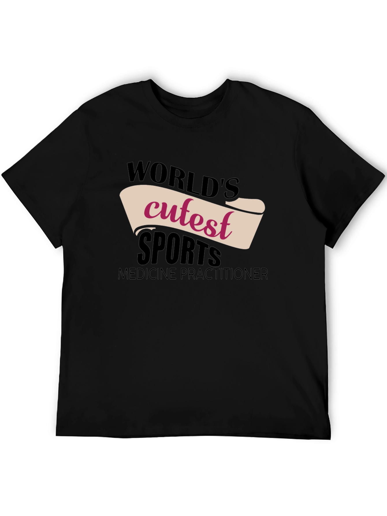 Black World's Cutest Sports Medicine Practitioner T-Shirt view 5