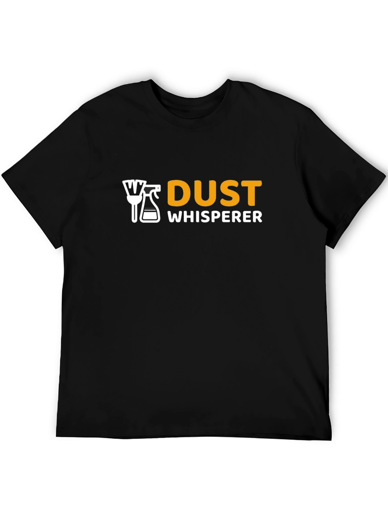 Black Dust Whisperer Graphic Tee - Cleaning Humor T-Shirt view 5