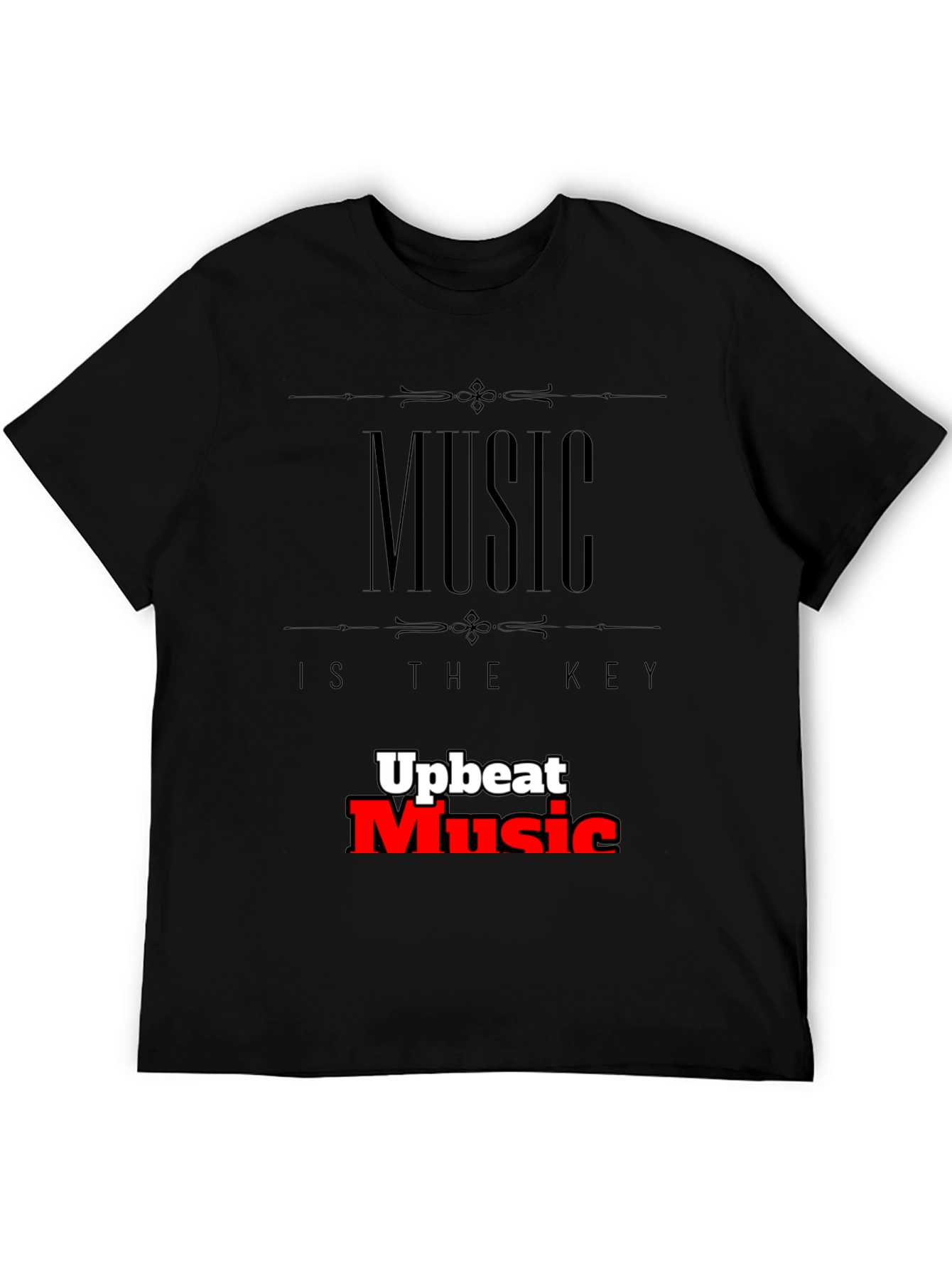 Black Music is the Key Graphic T-Shirt view 5