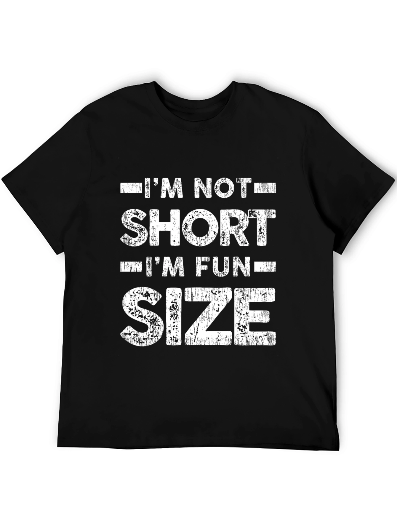 Black Fun Size Graphic Tee - Black Cotton Shirt view 5
