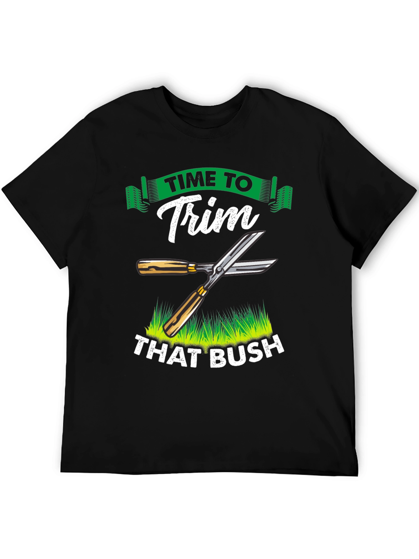 Black Time To Trim That Bush T-Shirt Funny view 5